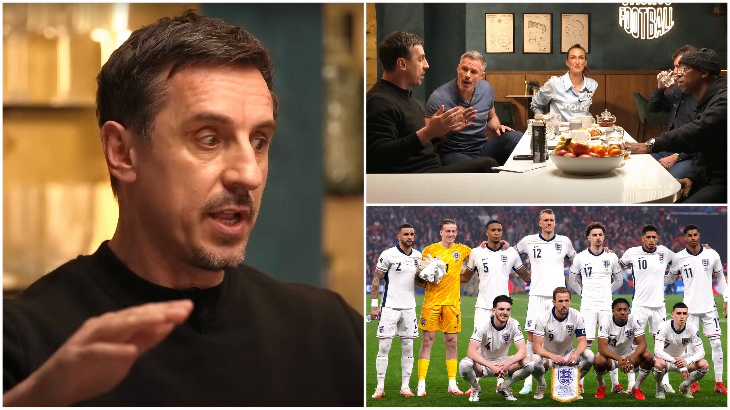 Neville Shocks Carragher & Wright When Naming England&#039;s &#039;Undroppable&#039; Player