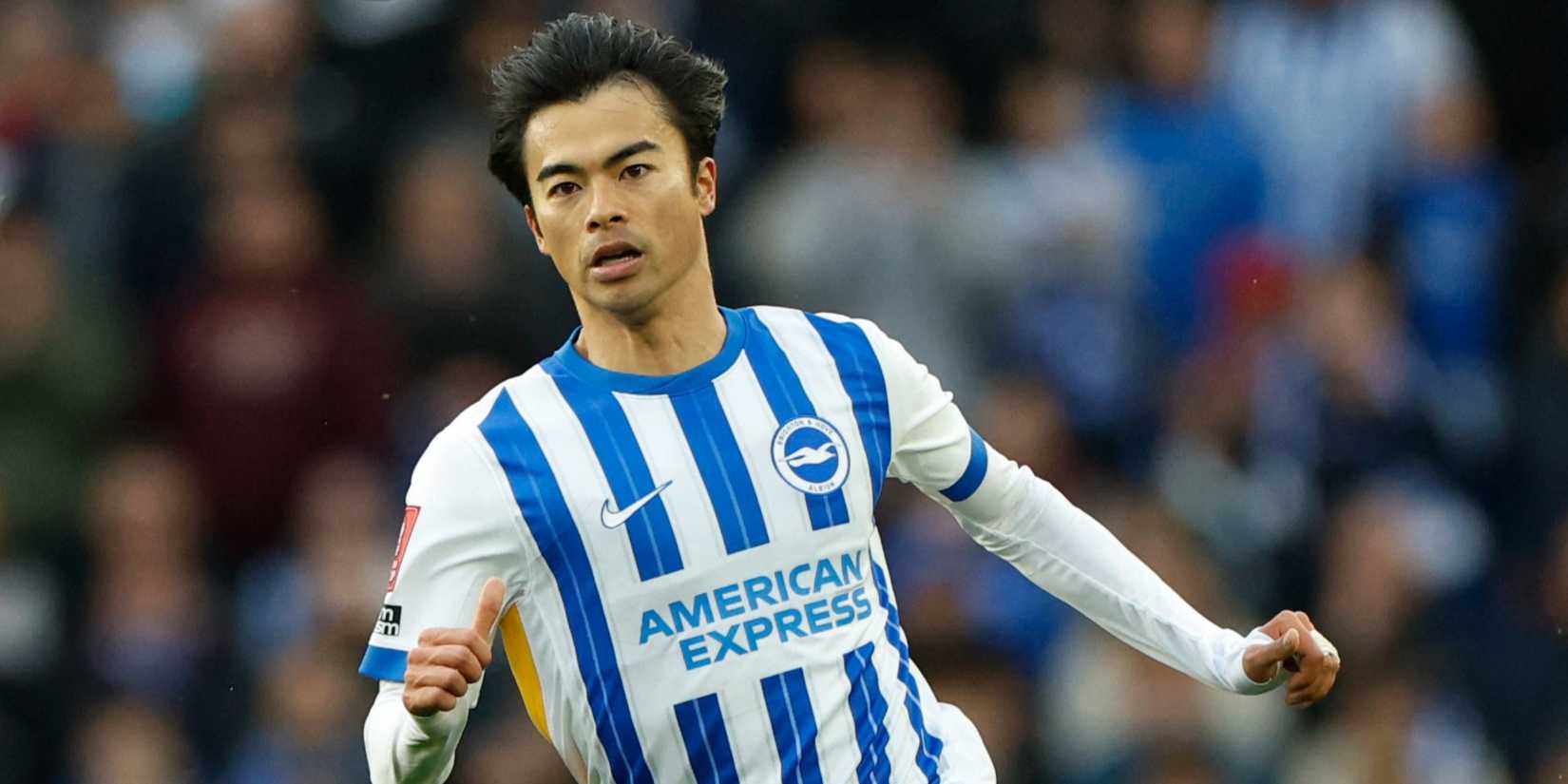 Kaoru Mitoma in action for Brighton