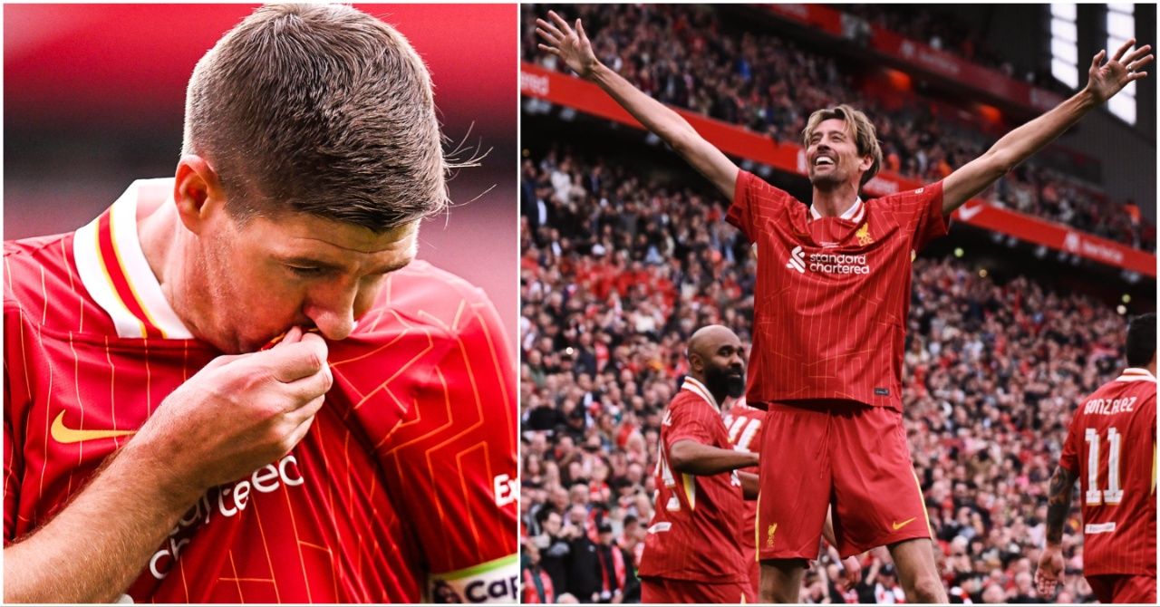 Steven Gerrard & Peter Crouch Roll Back the Years in Liverpool Legends Match - Fans React
