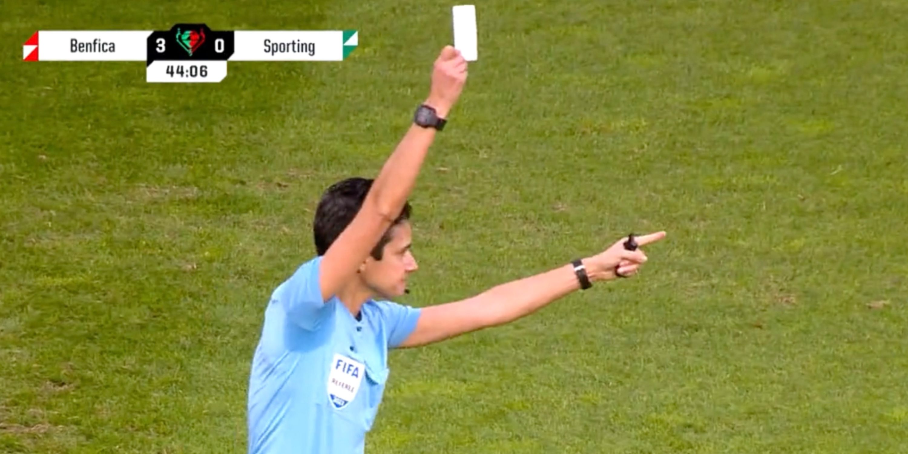 White card shown in football for first time