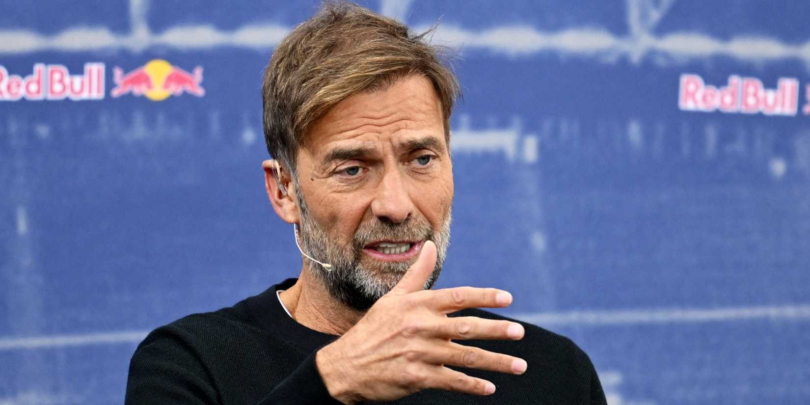 Red Bull's Global Head of Soccer Jurgen Klopp during a press conference
