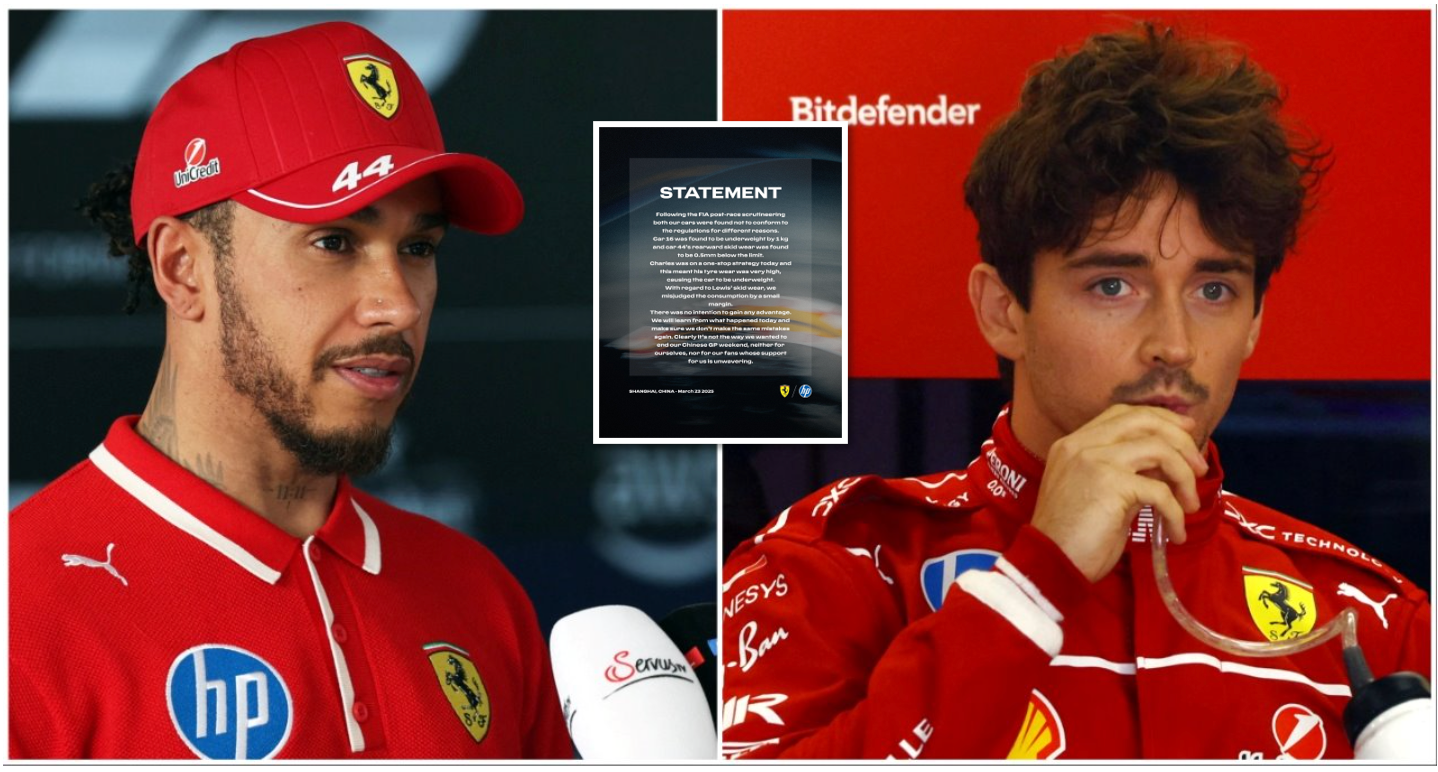 Ferrari release formal statement after BOTH drivers were disqualified from the Chinese GP