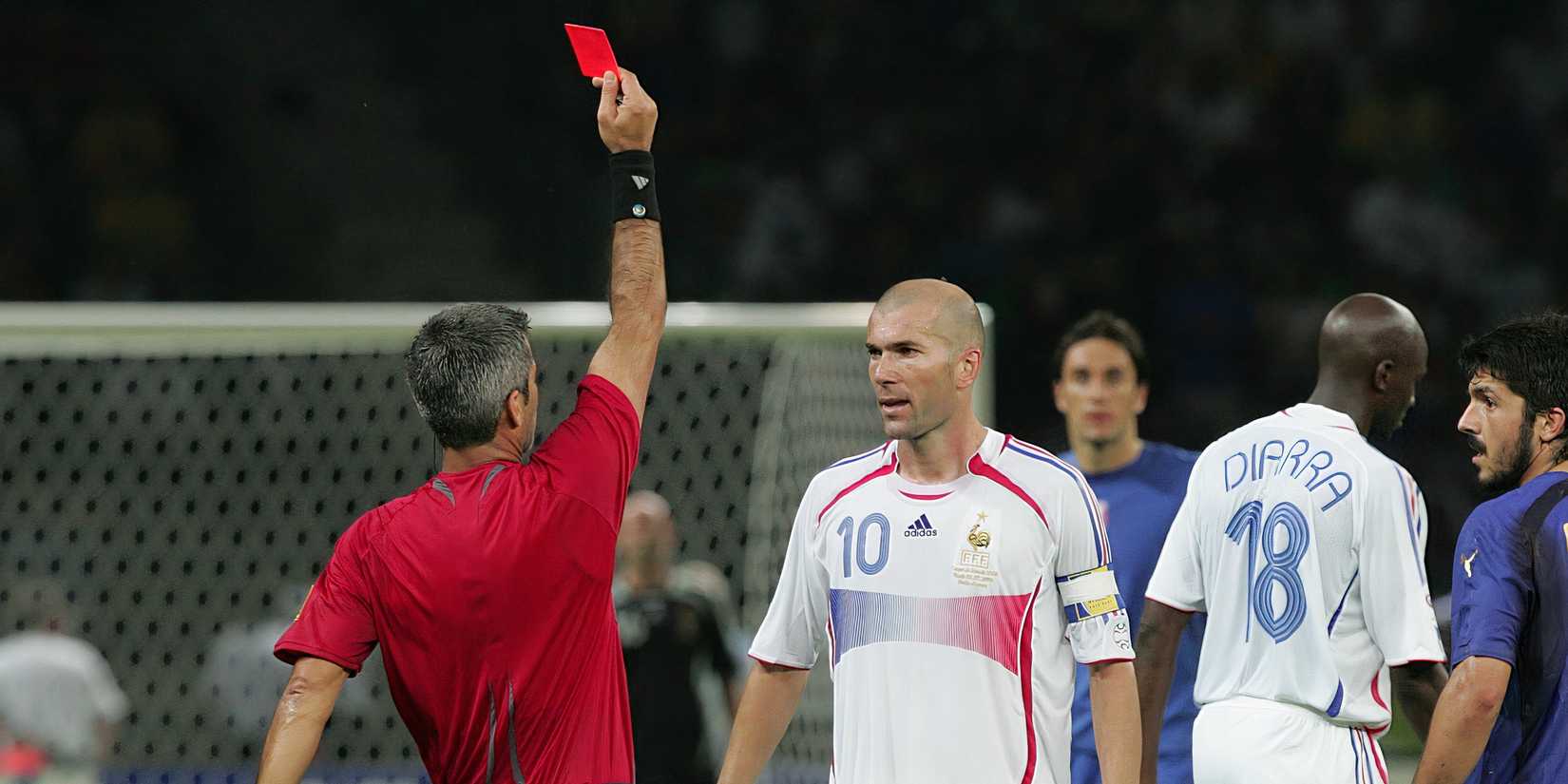 Zidane sent off
