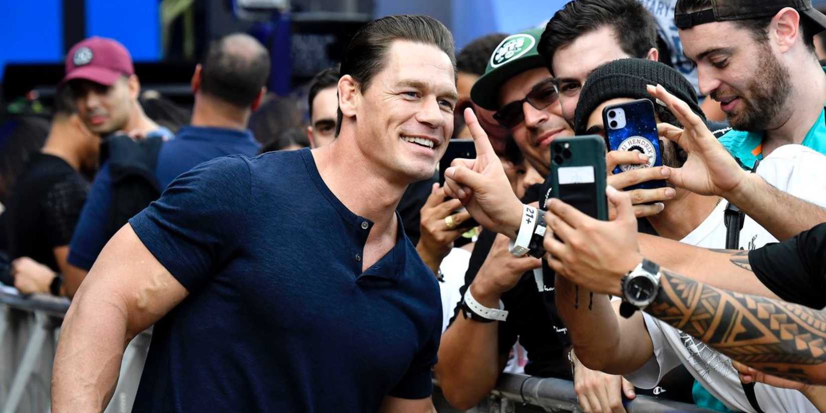 WWE John Cena taking photos