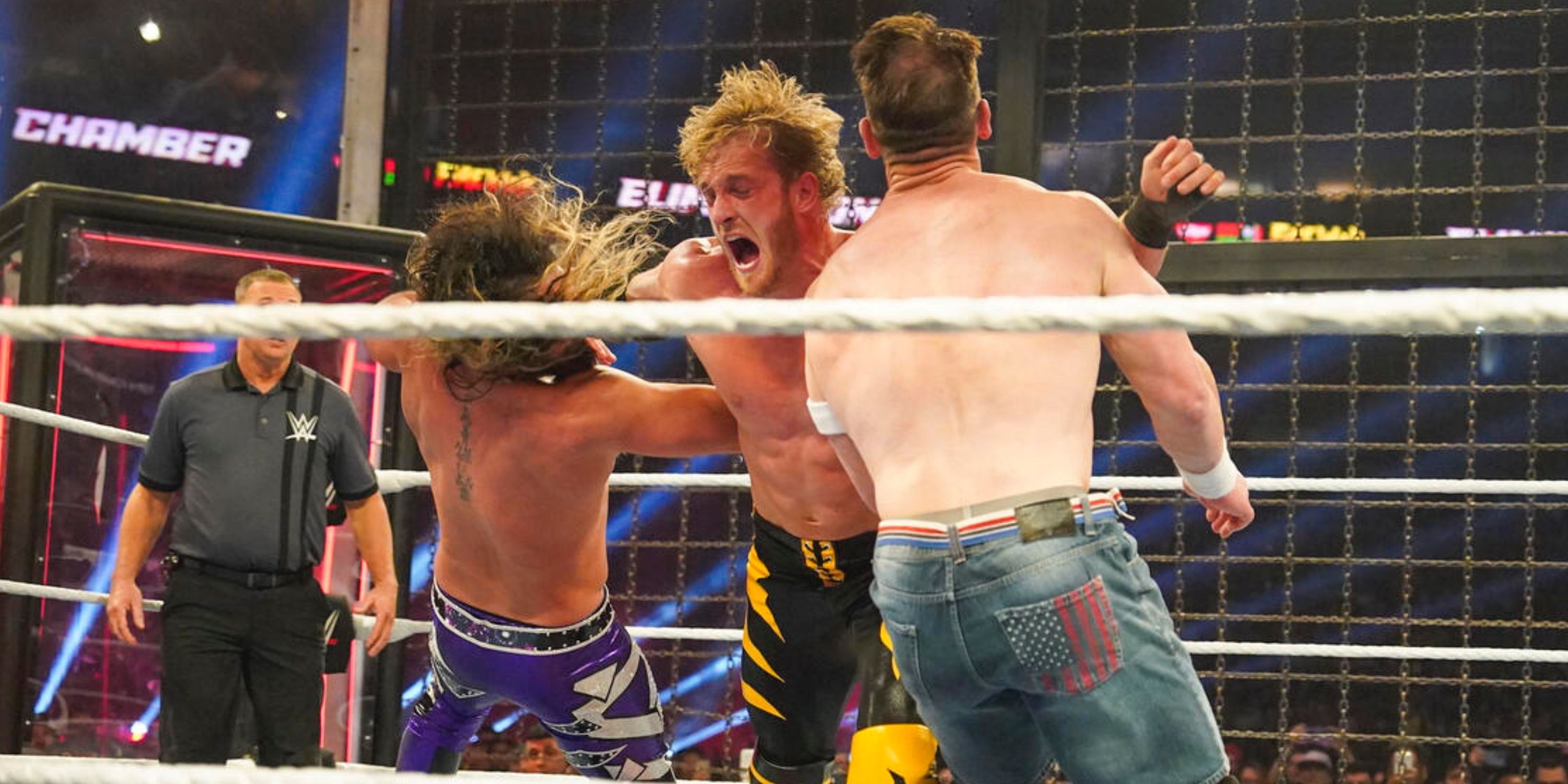 WWE Logan Paul in the Elimination Chamber