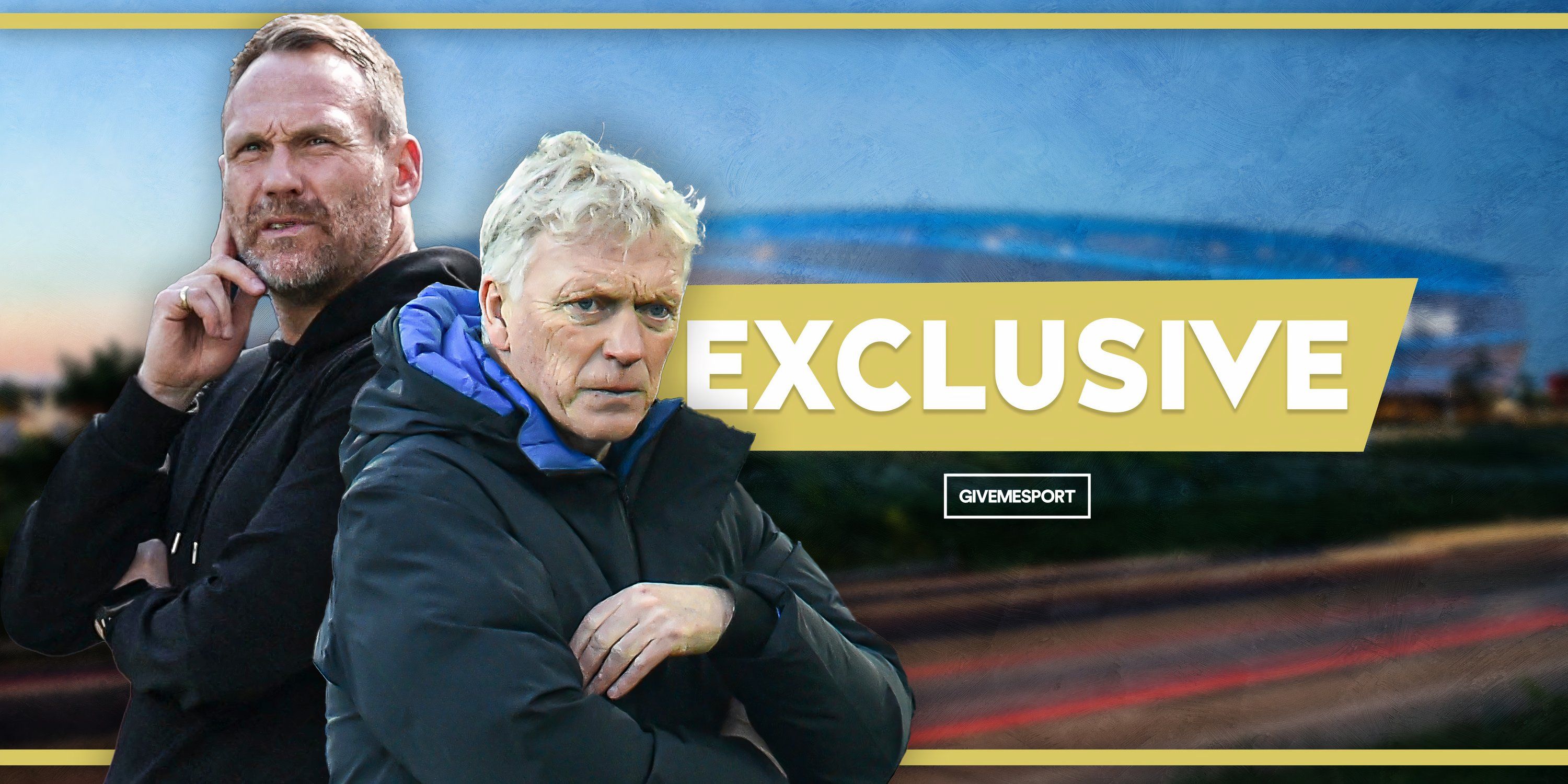 Southampton caretaker manager Simon Rusk and Everton boss David Moyes
