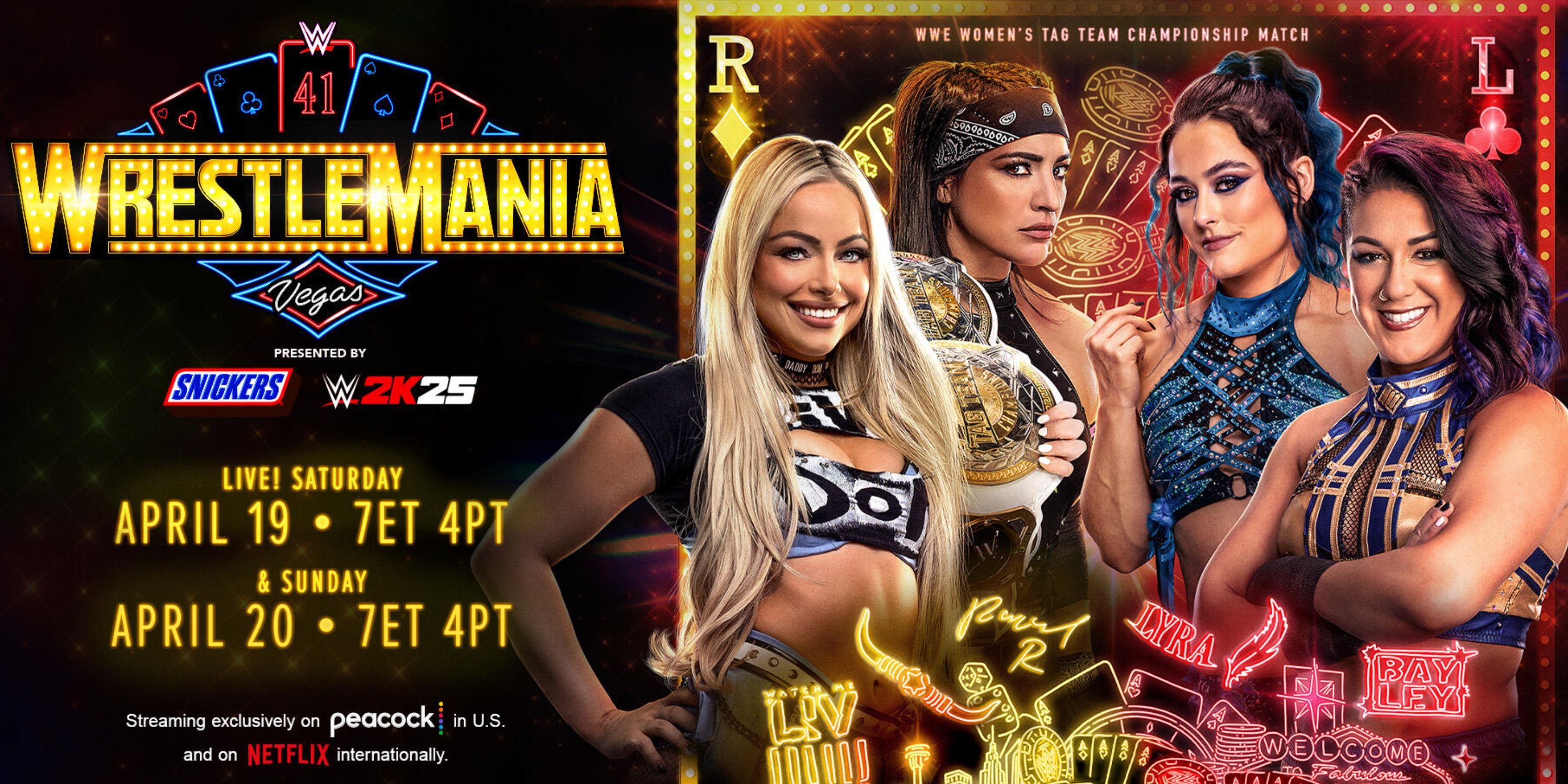 WrestleMania Liv Morgan Raquel Rodriguez Lyra Valkyria Bayley