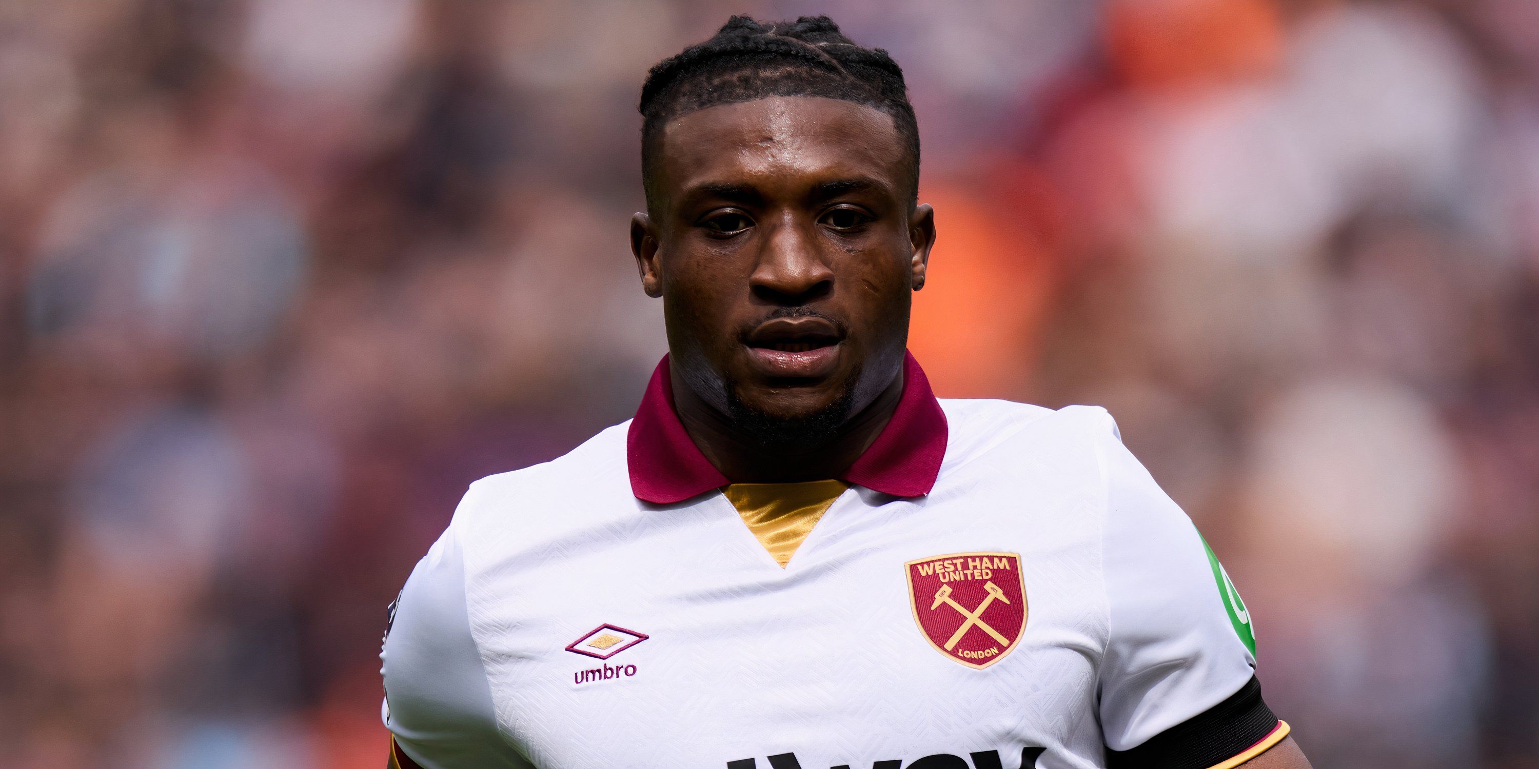 West Ham United winger Mohammed Kudus in action