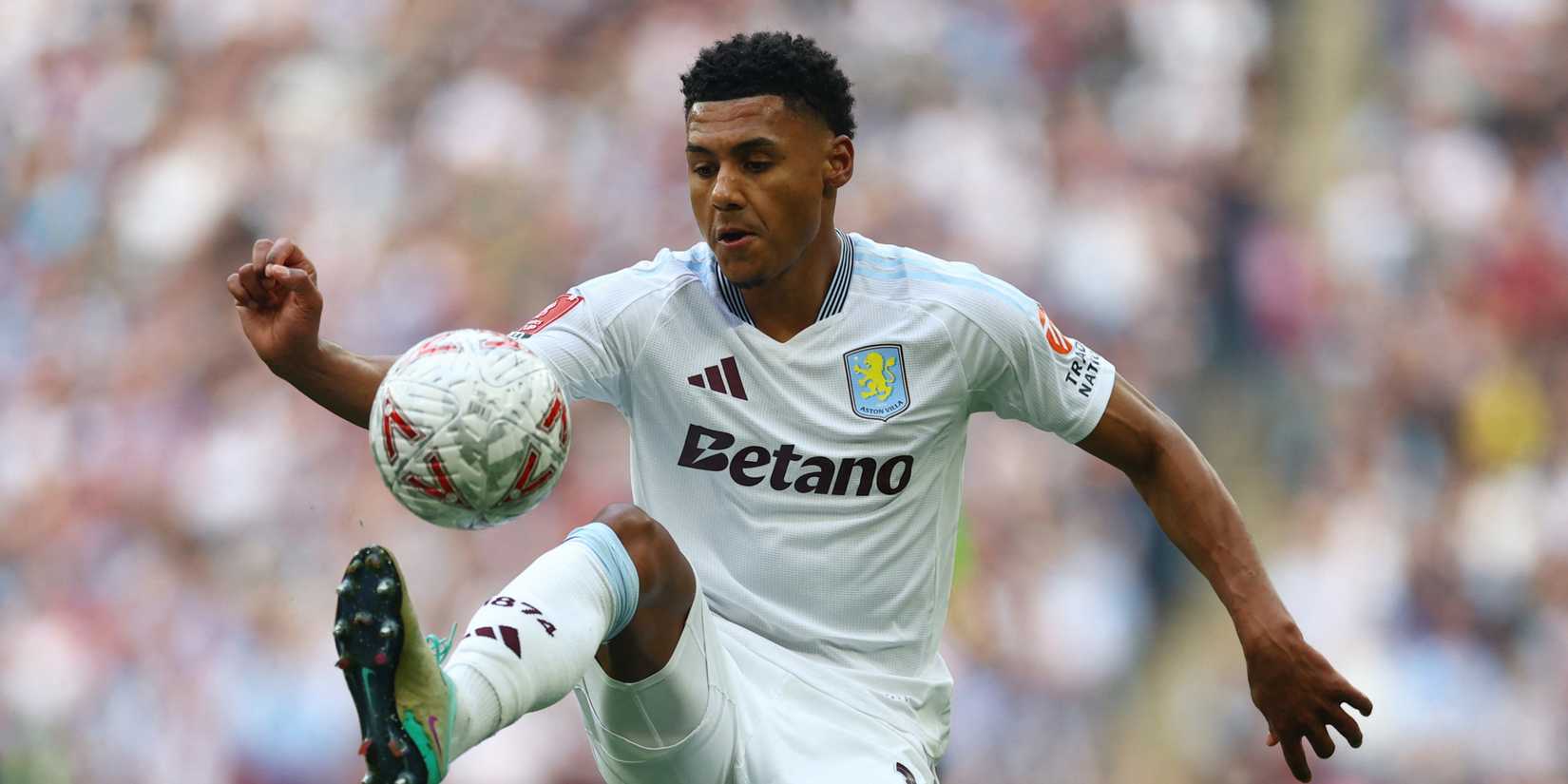 Ollie Watkins in action for Aston Villa