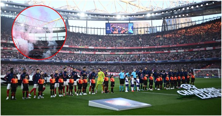 Arsenal mocked for the tifo they produced for PSG clash after turning down £12,000 fan design
