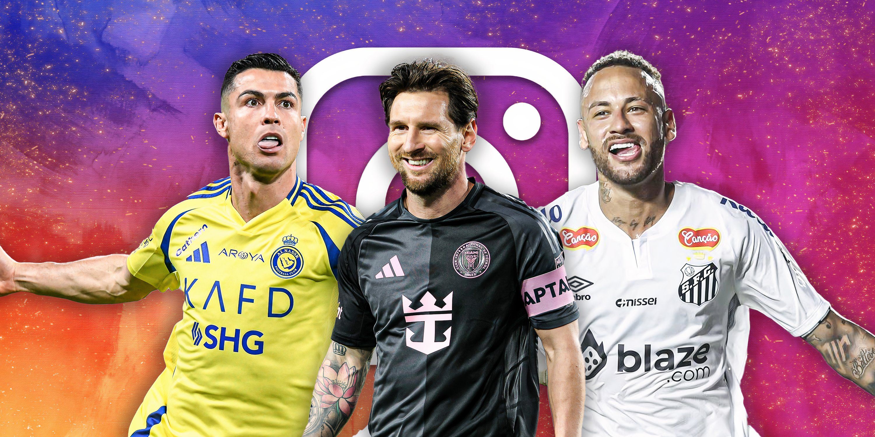 The most followed footballers on Instagram in 2025 featuring Cristiano Ronaldo, Lionel Messi and Neymar