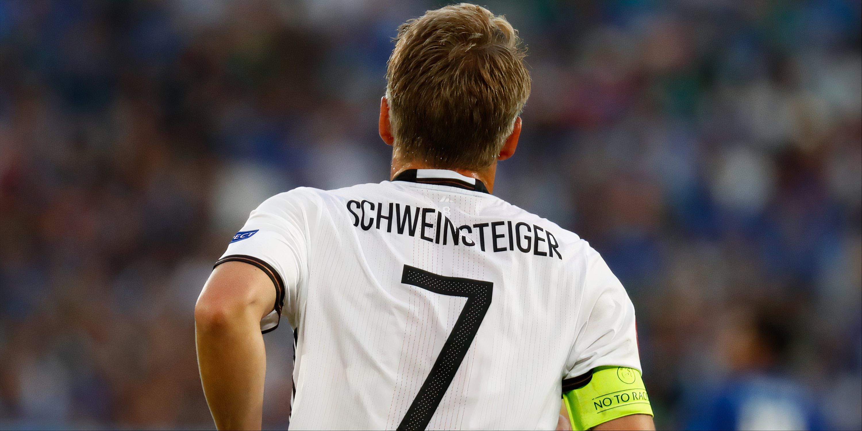 Bastian Schweinsteiger in action for Germany