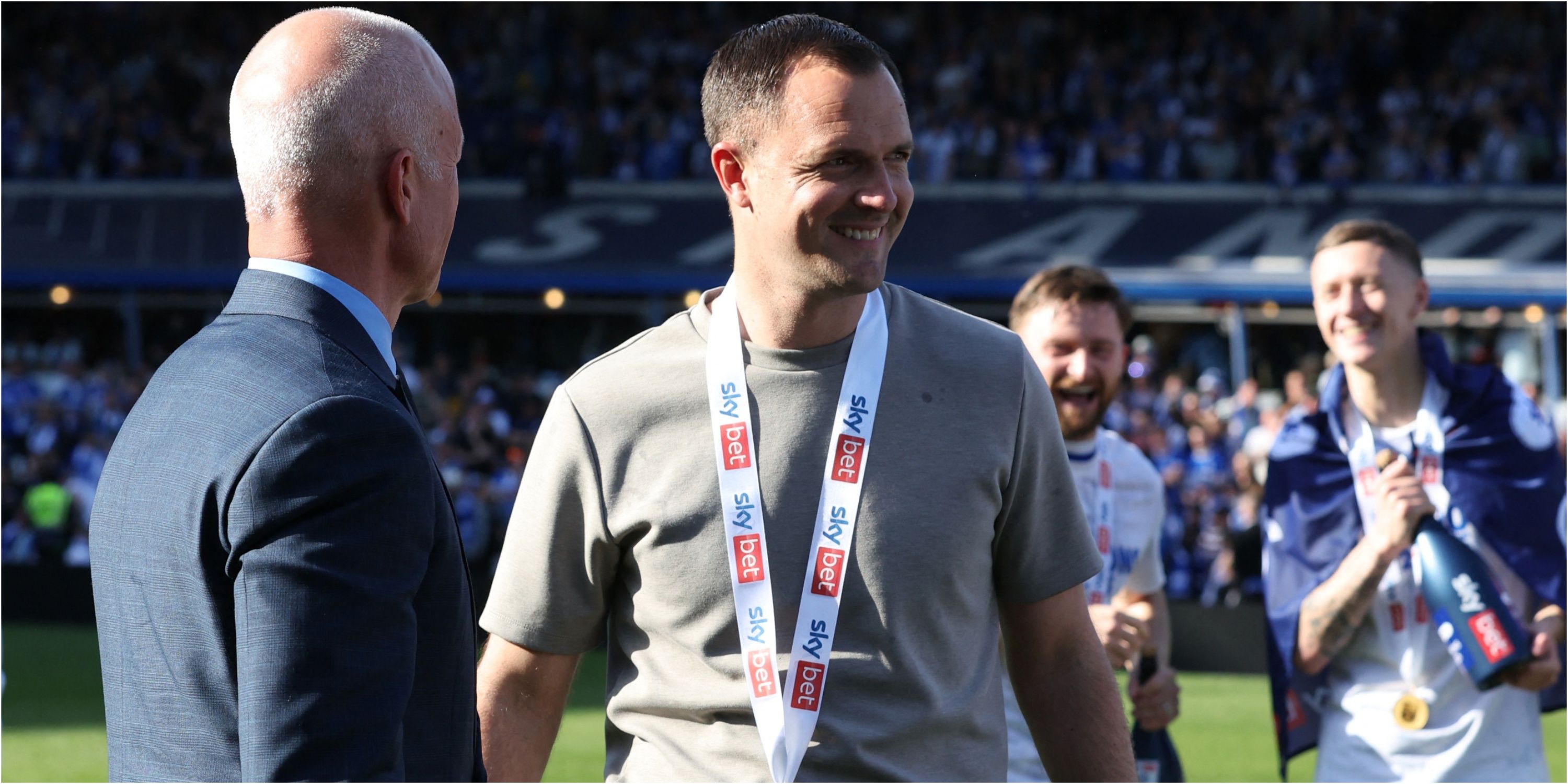 Birmingham City manager Chris Davies smiles