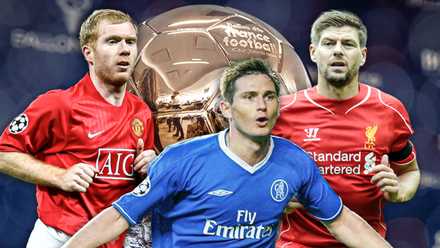 Steven Gerrard, Paul Scholes and Frank Lampard