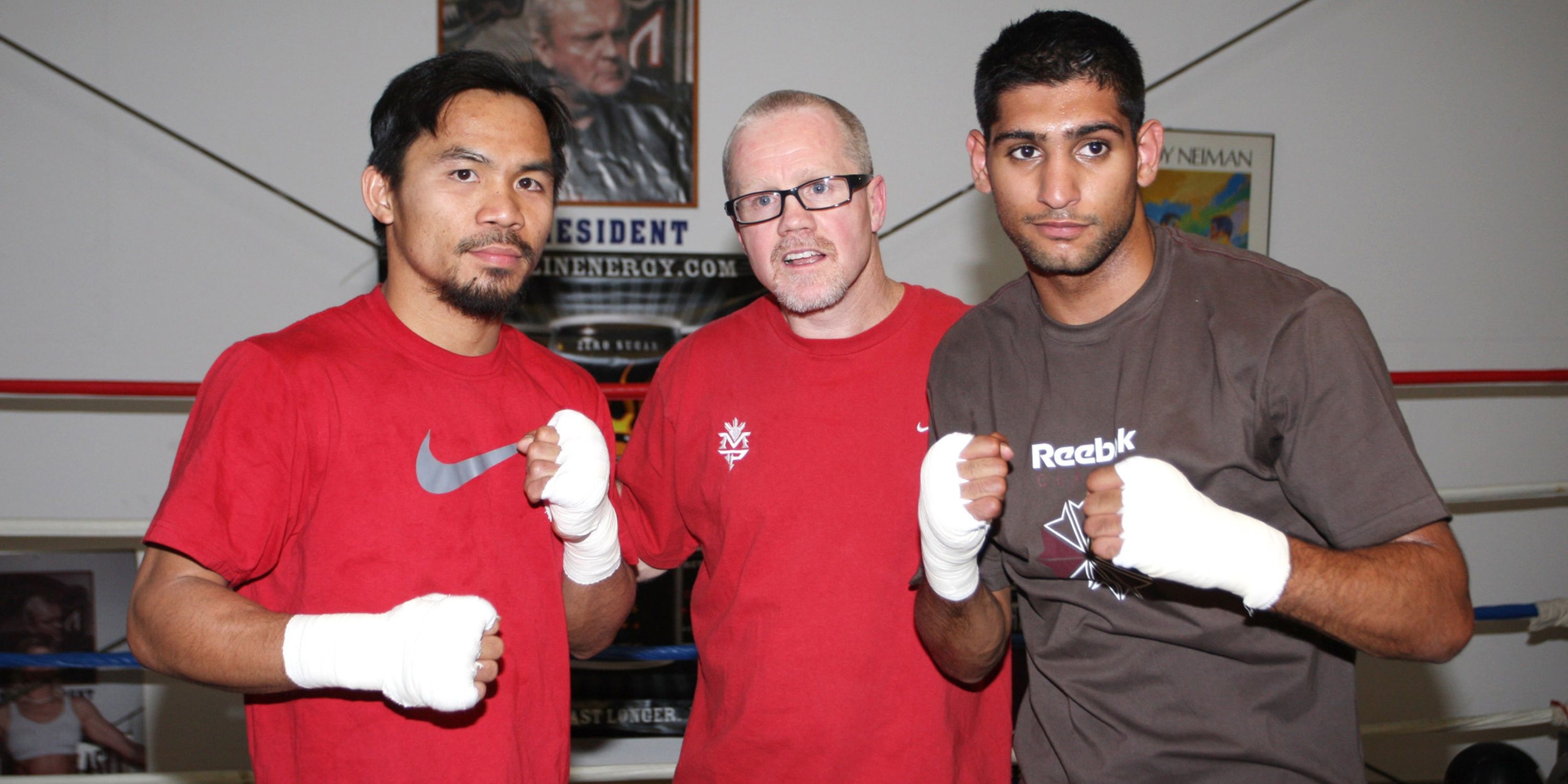Manny Pacquiao and Amir Khan