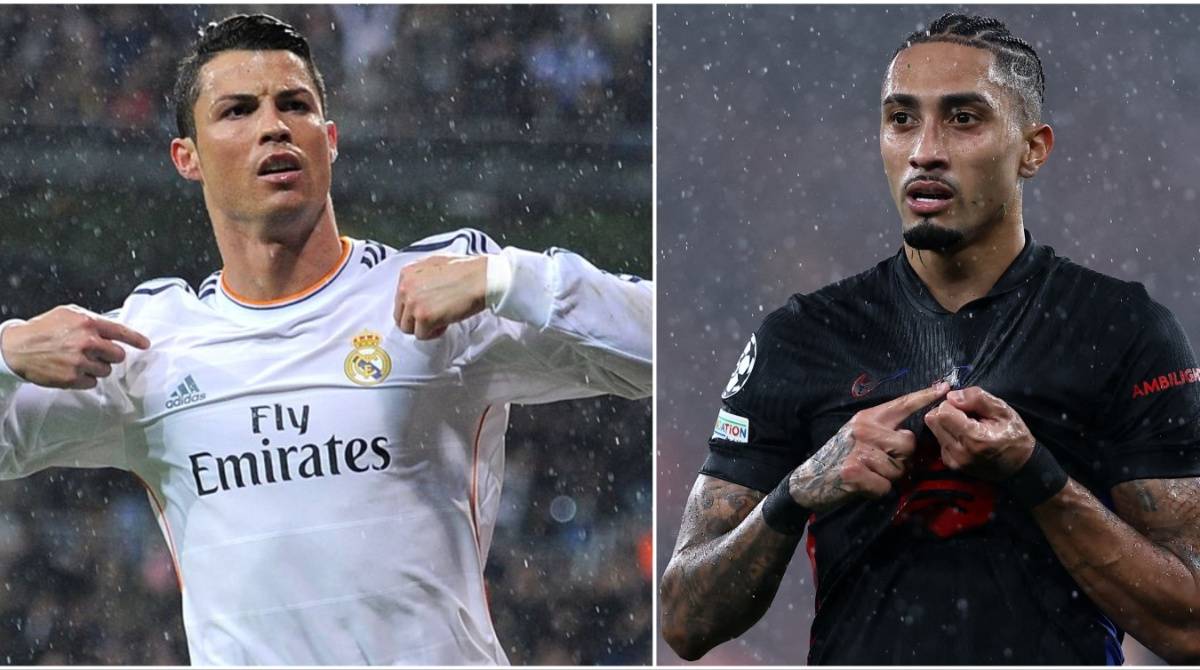 Raphinha 24/25 vs Cristiano Ronaldo 13/14 - Champions League Statistics ...
