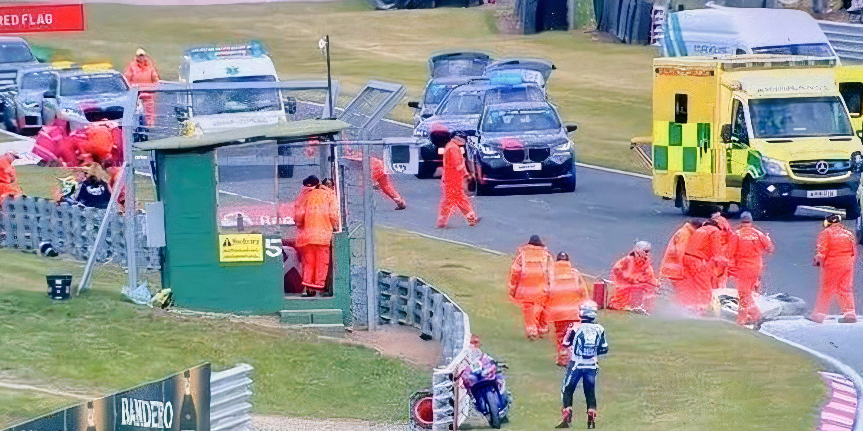 British superbike crash