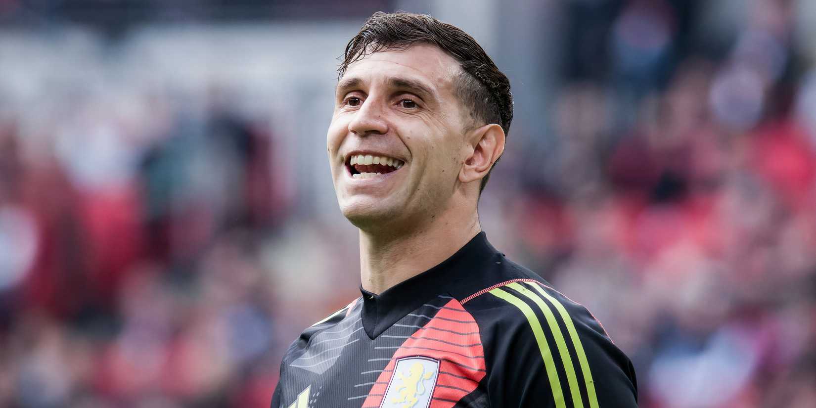 Goalkeeper Emiliano Martinez in action for Aston Villa