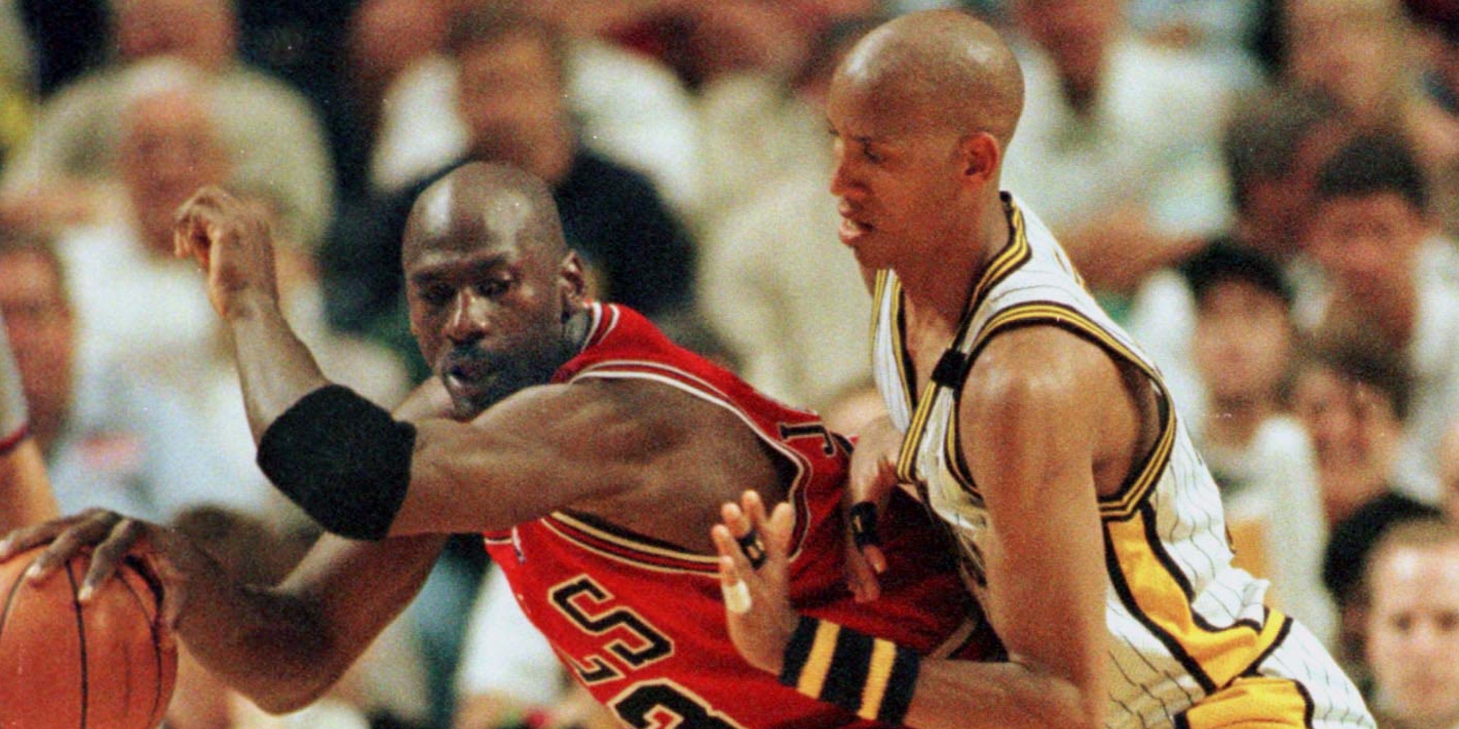 Michael Jordan and Reggie Miller
