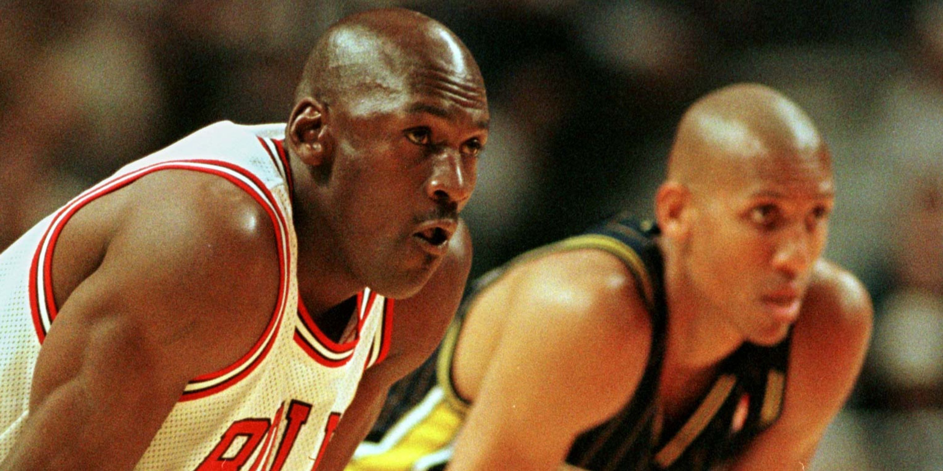 Michael Jordan and Reggie Miller