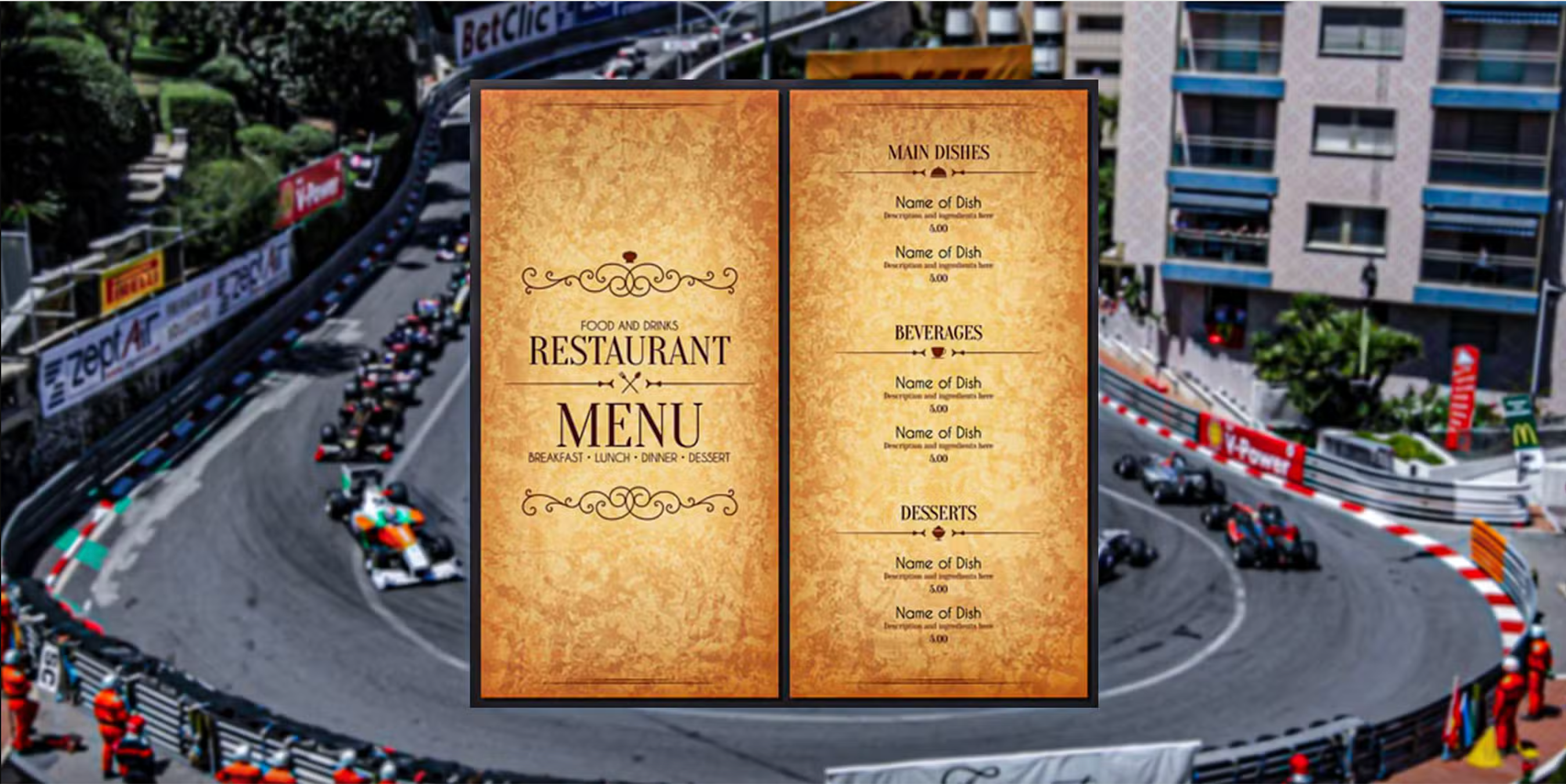 Monaco Grand Prix food prices