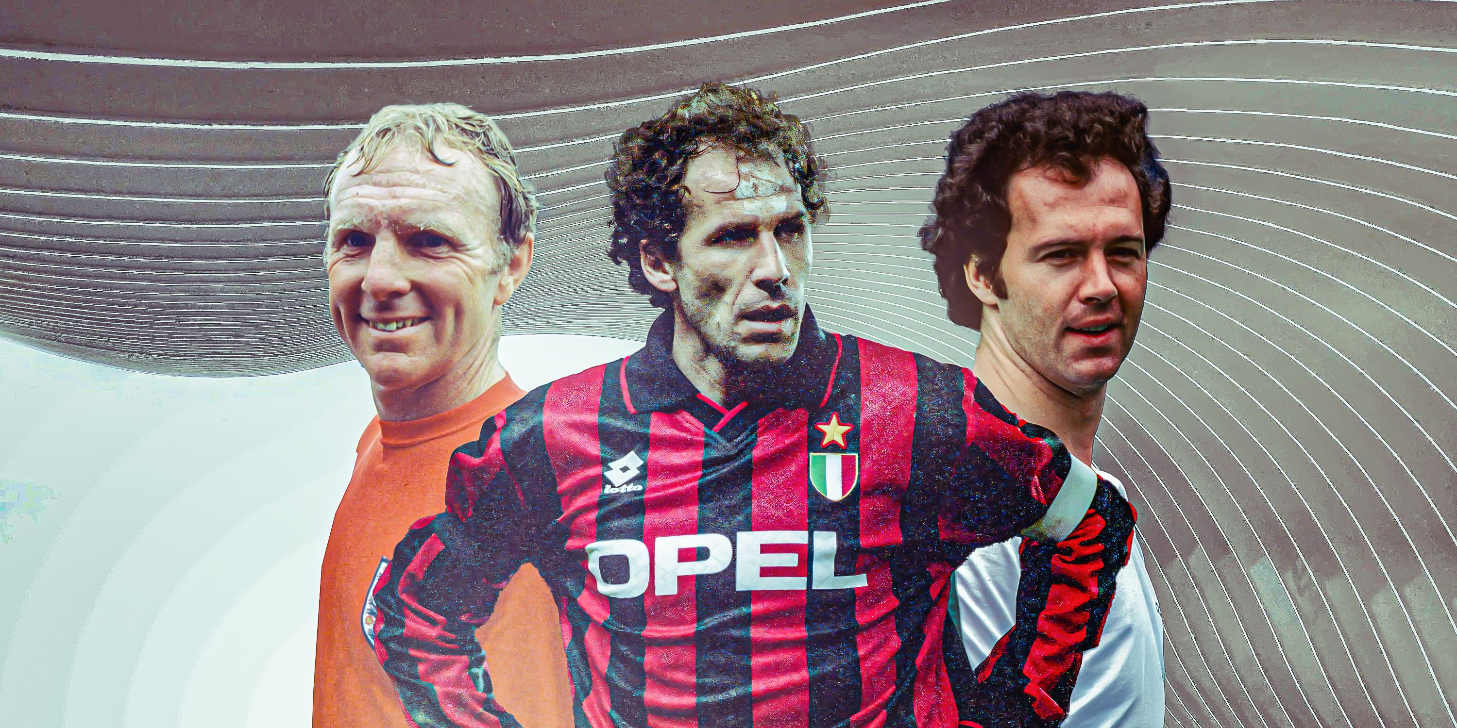 Bobby Moore, Franco Baresi and Franz Beckenbauer