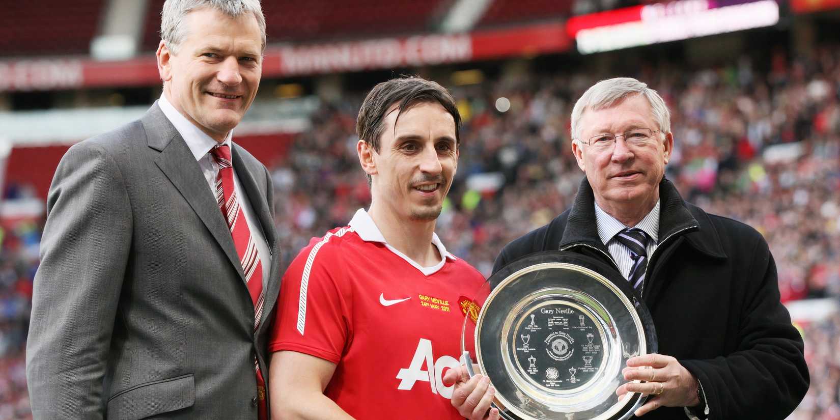 Gary Neville and Sir Alex Ferguson