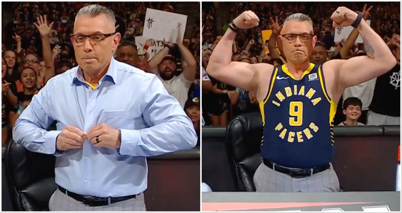 Why Michael Cole Commentated on WWE Raw in a Tank Top