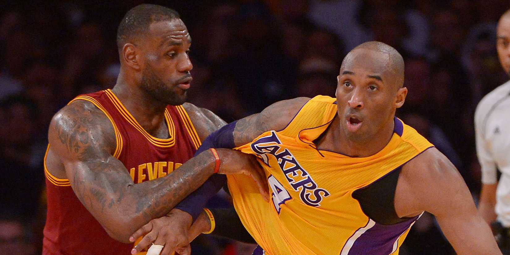 LeBron James and Kobe Bryant
