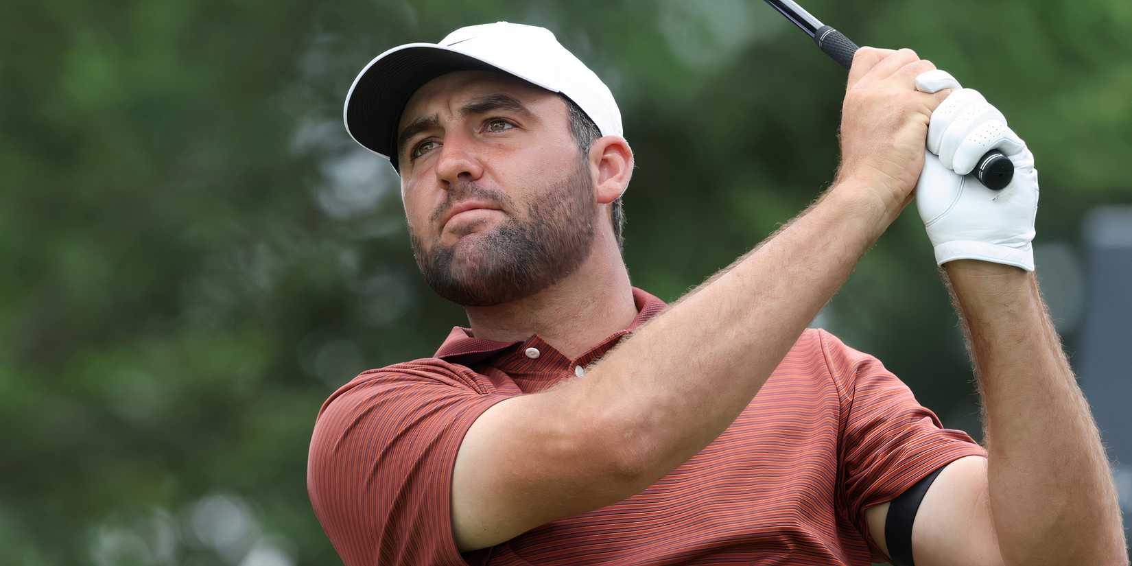 Scottie Scheffler in action at the US Open