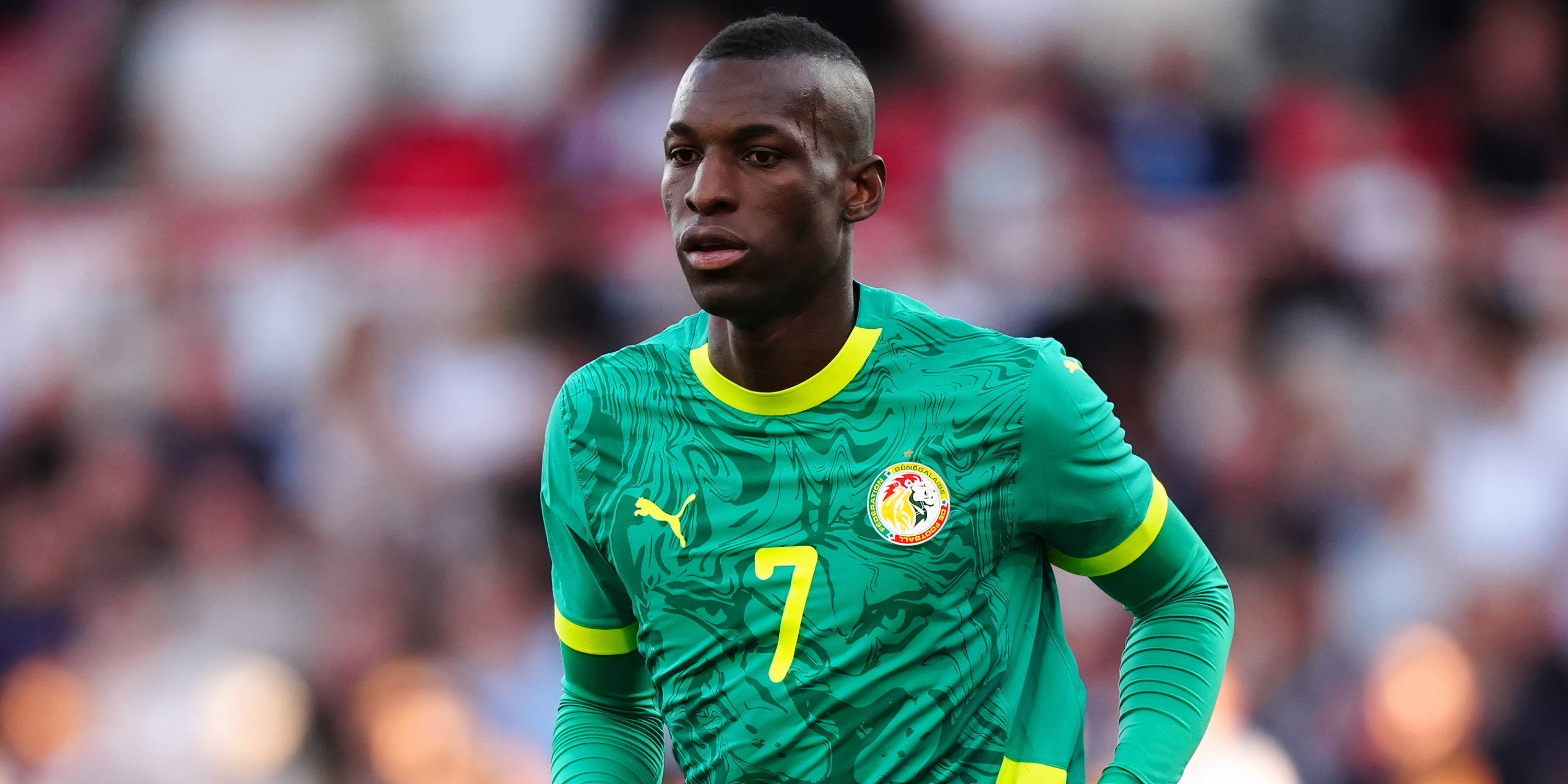 Nicolas Jackson in action for Senegal