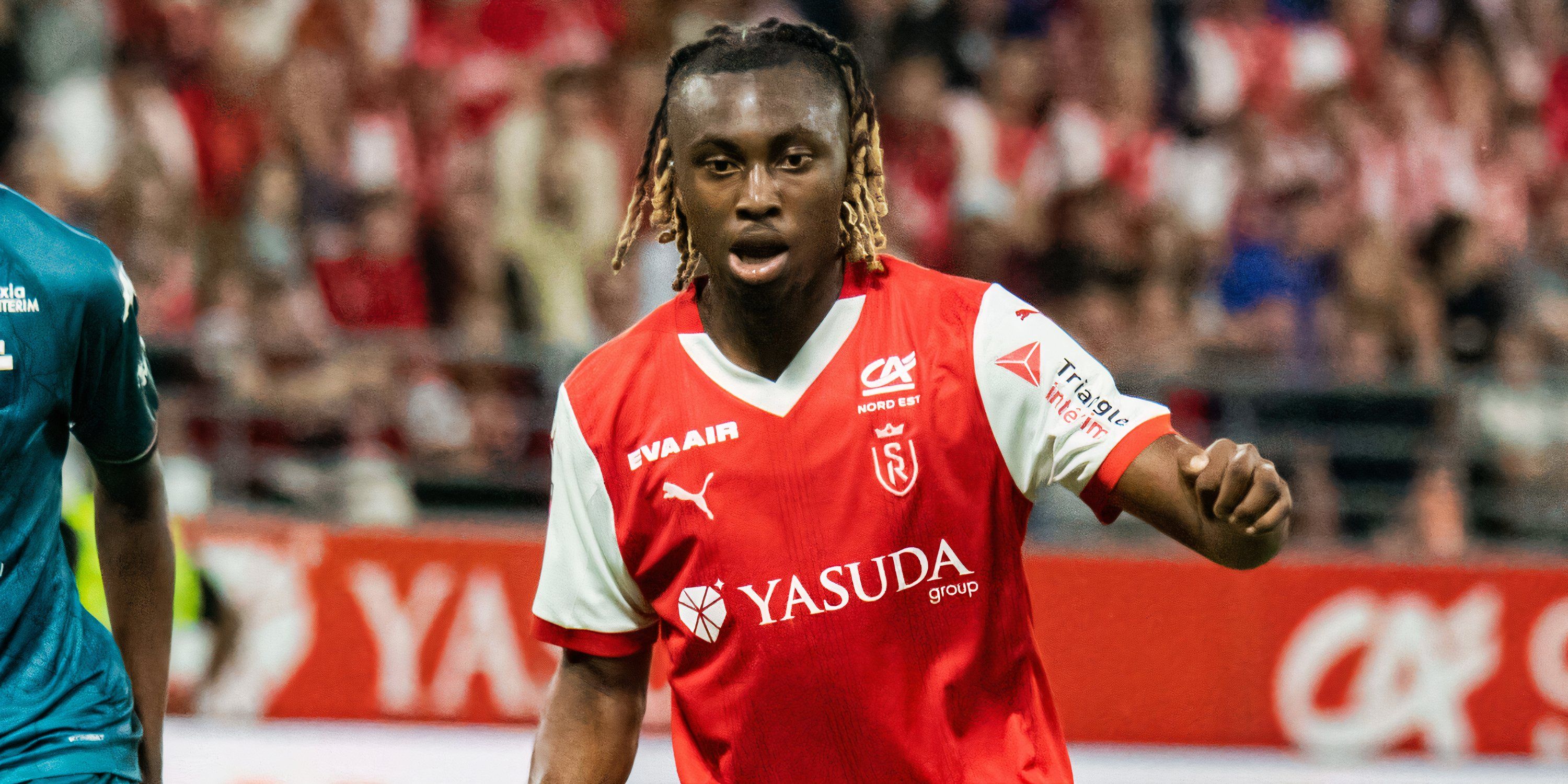 Valentin Atangana in action for Reims