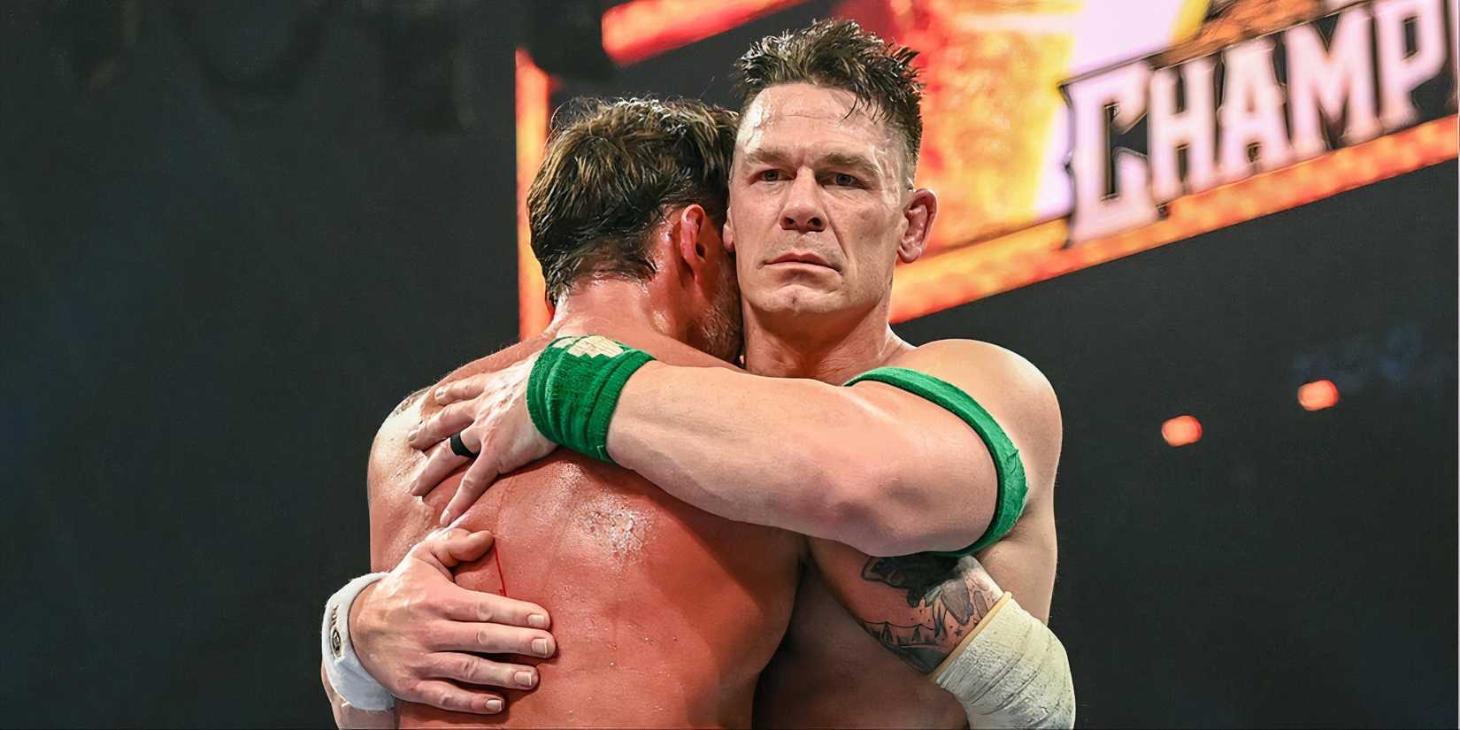 John Cena hugs CM Punk