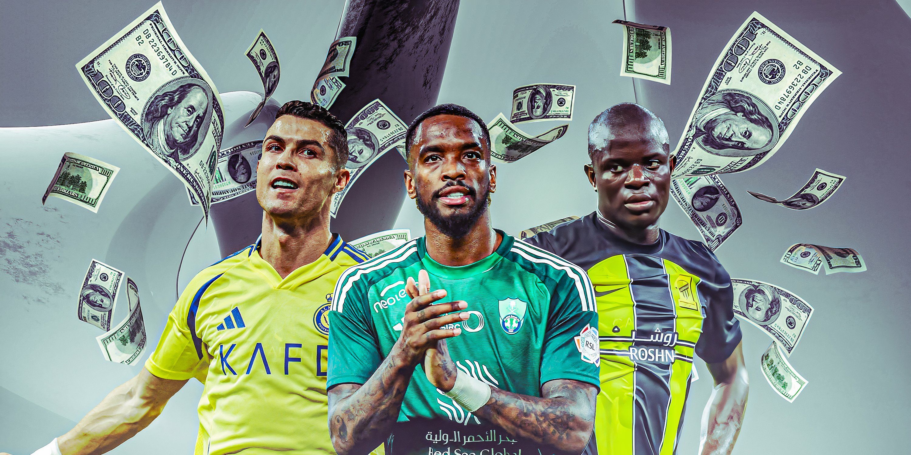 The highest-paid players in the Saudi Pro League featuring Cristiano Ronaldo, Ivan Toney and N'Golo Kante