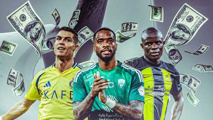 The highest-paid players in the Saudi Pro League featuring Cristiano Ronaldo, Ivan Toney and N'Golo Kante