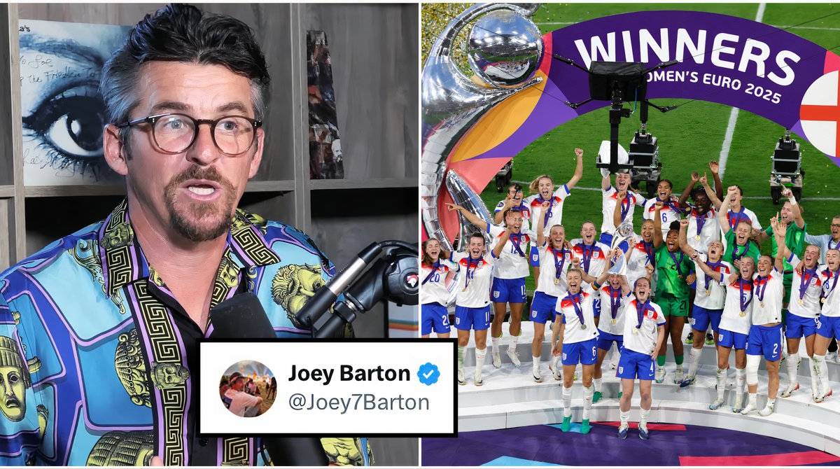 Joey Barton Sparks Outrage With Tweet After England Women Win Euro 2025 ...