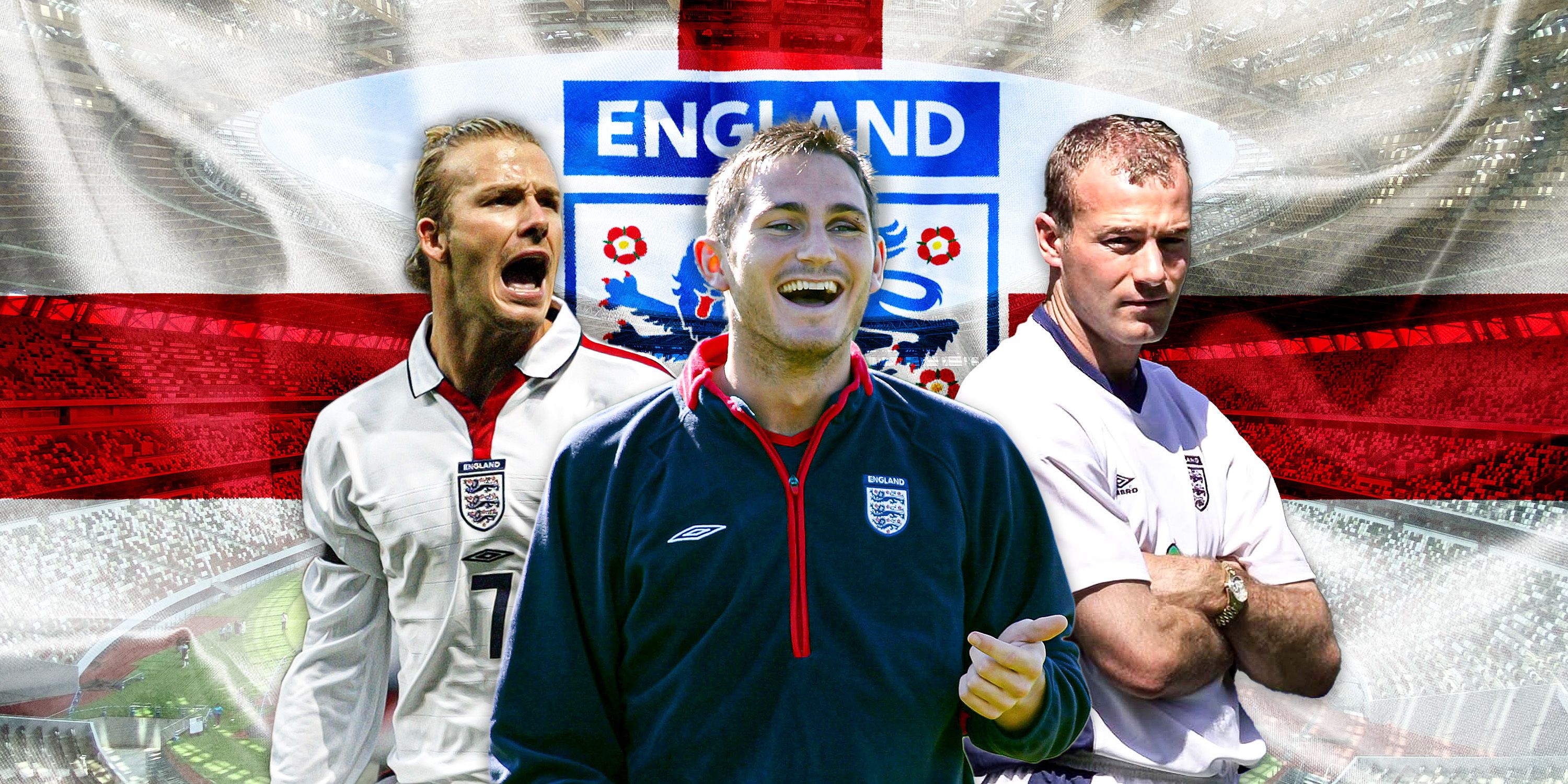 David Beckham, Frank Lampard and Alan Shearer