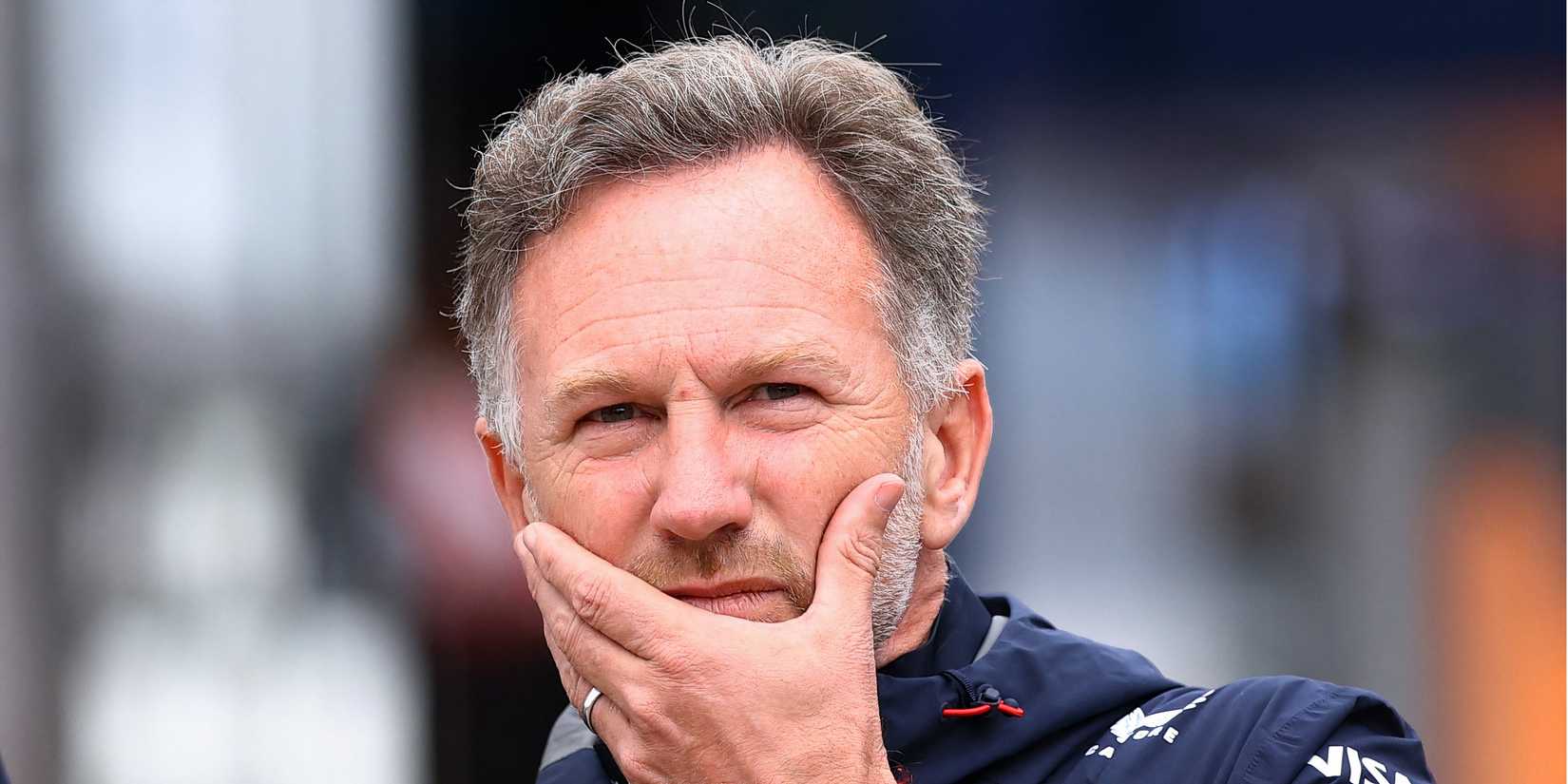 Christian Horner looking concerned