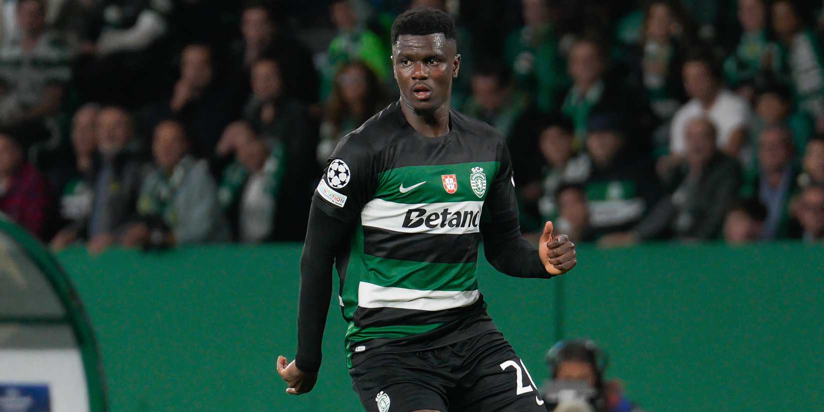 Ousmane Diomande in action for Sporting