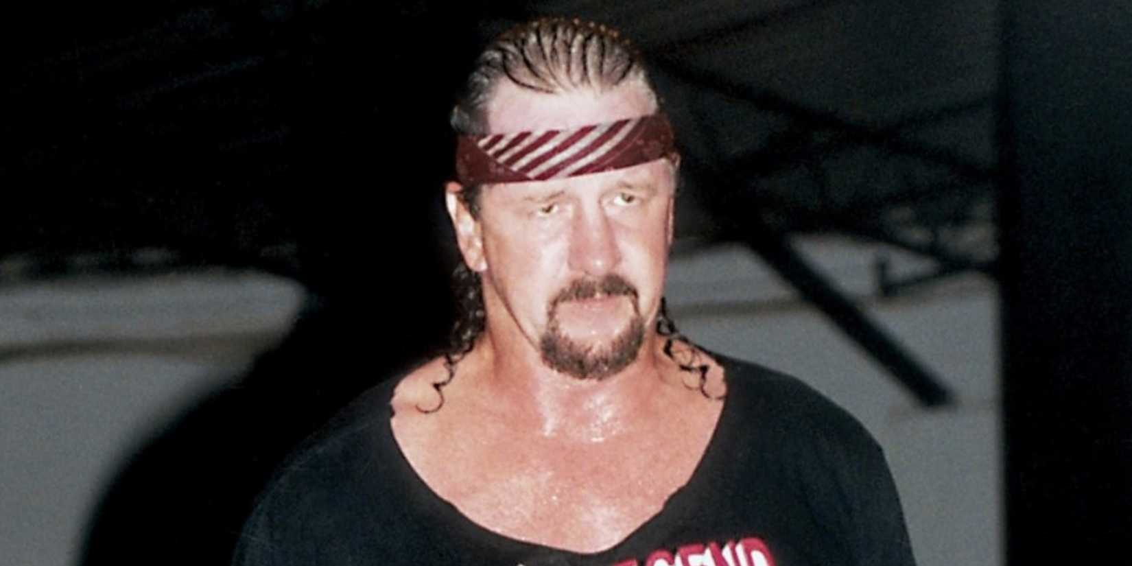 WCW's Terry Funk walks to the ring.