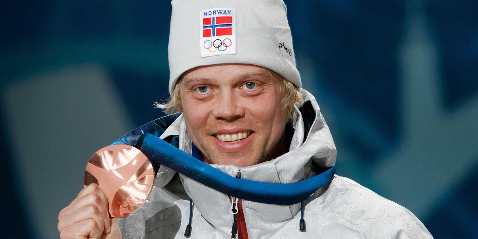 Audun Gronvold with his Olympic medal