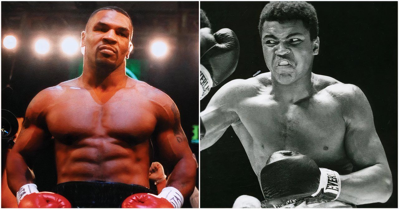 Mike Tyson and Muhammad Ali