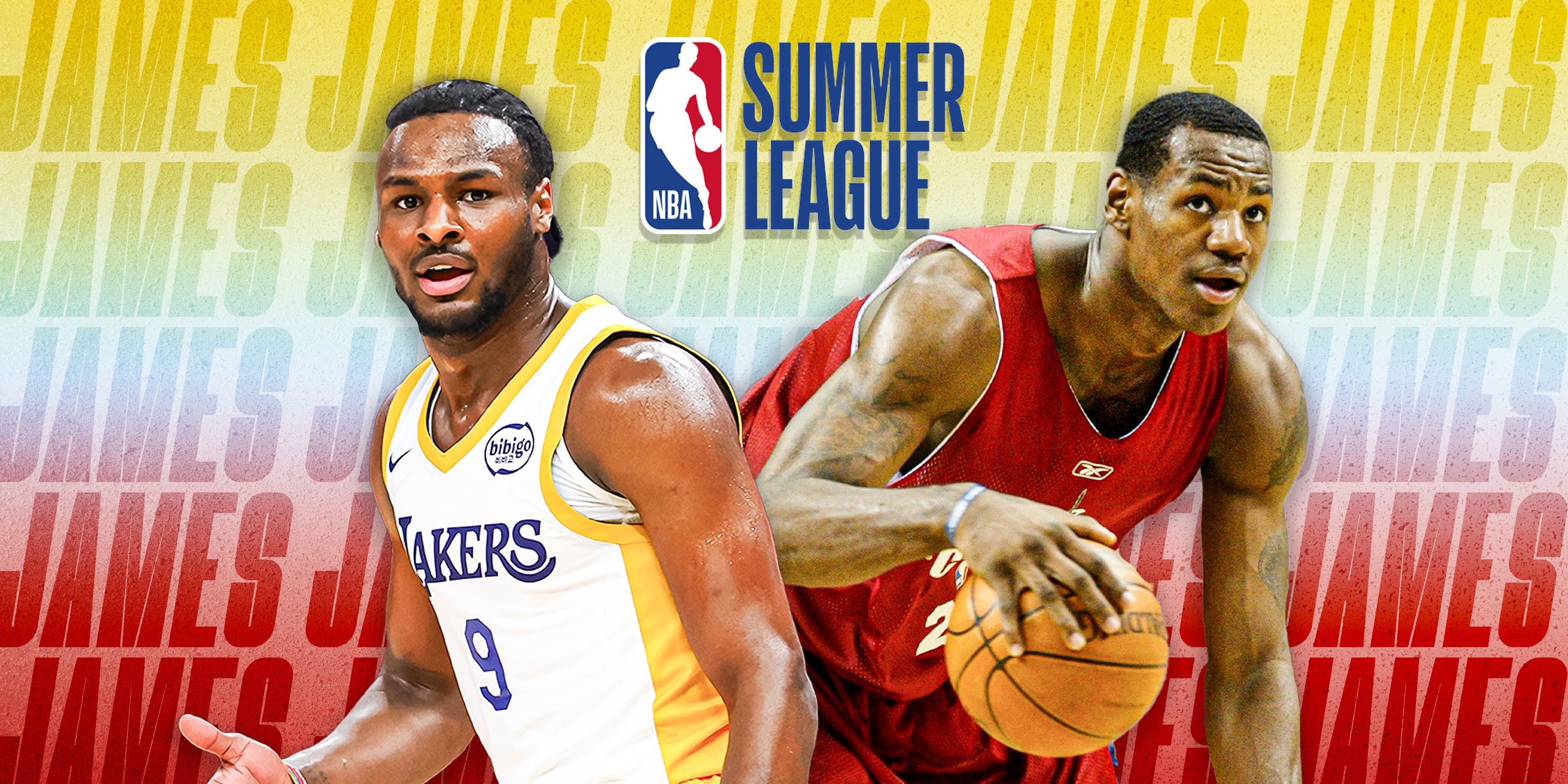 LeBron James' 2003 and Bronny James' 2024 Summer League Performances Compared