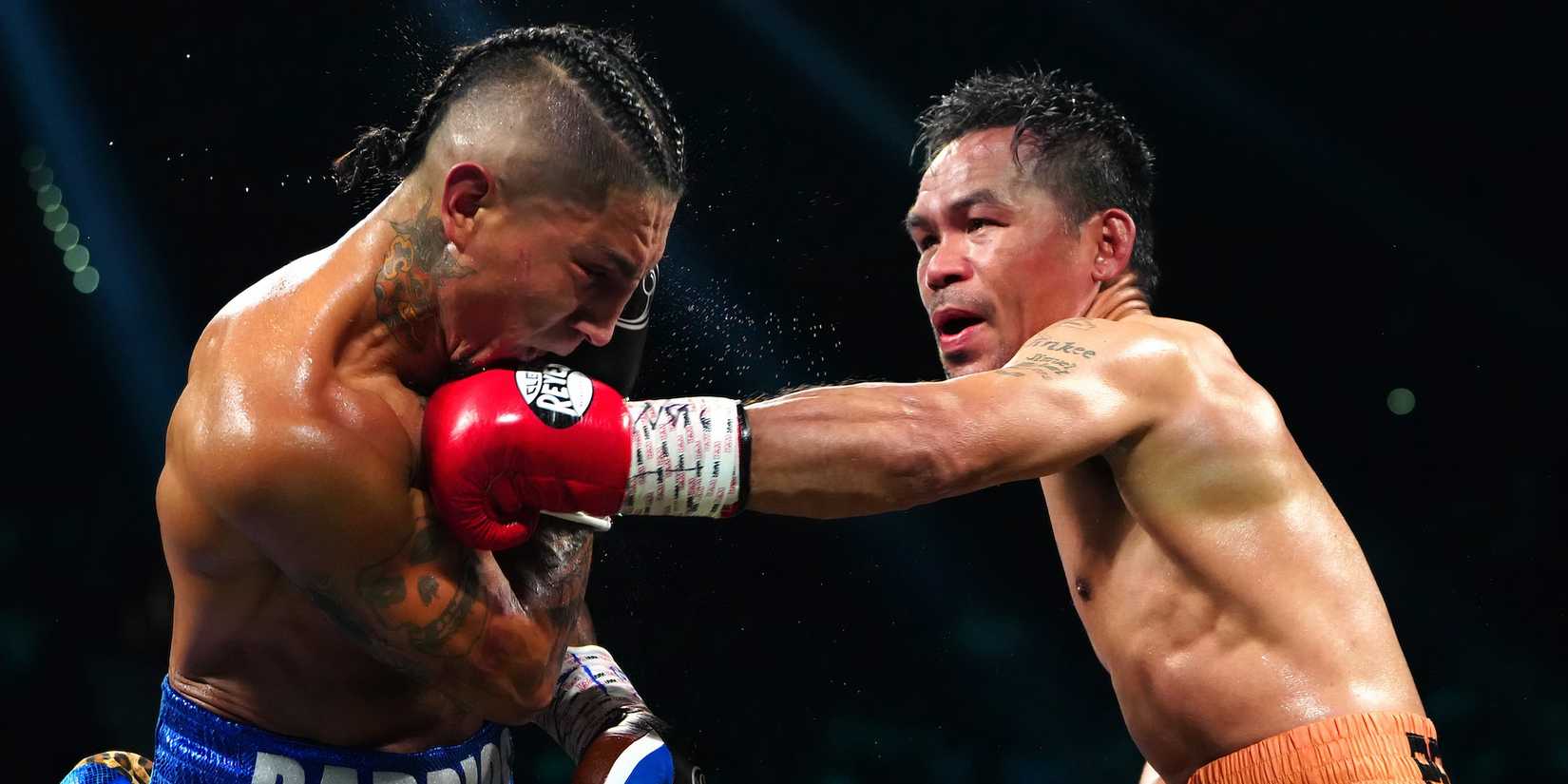 Manny Pacquiao and Mario Barrios 