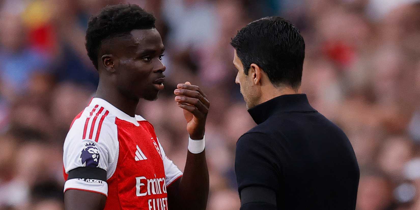 arsenal mikel arteta bukayo saka