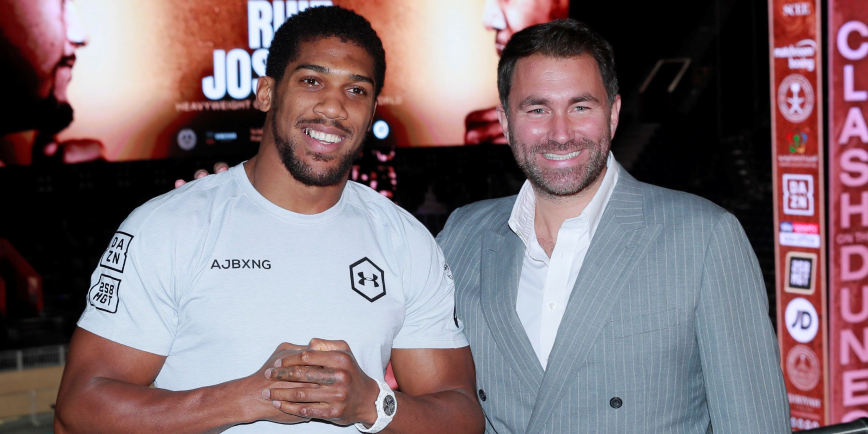 Eddie Hearn and Anthony Joshua