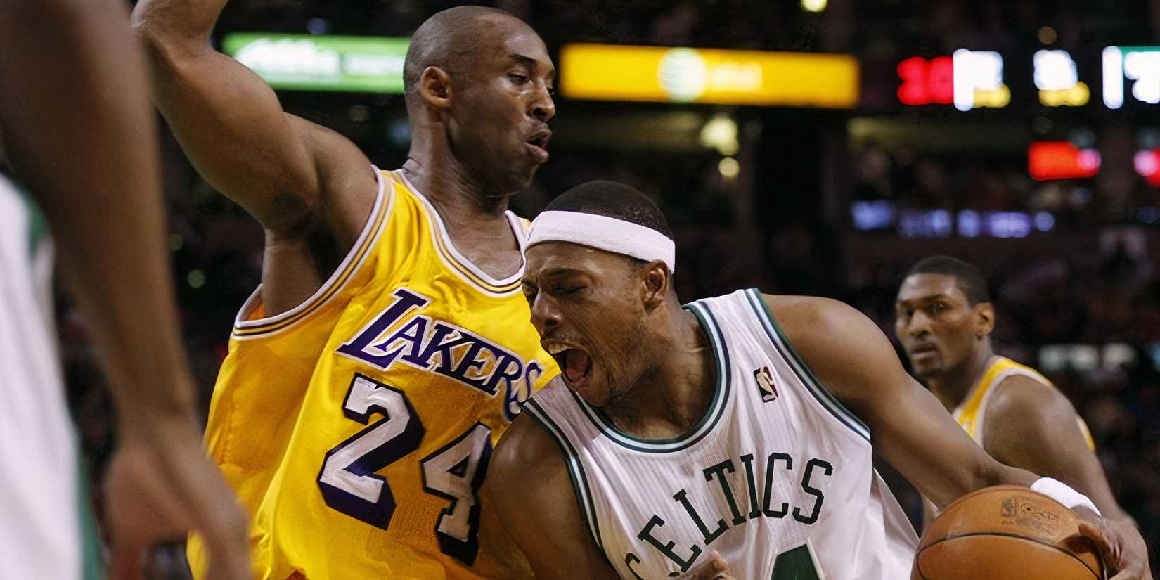 Kobe Bryant and Paul Pierce