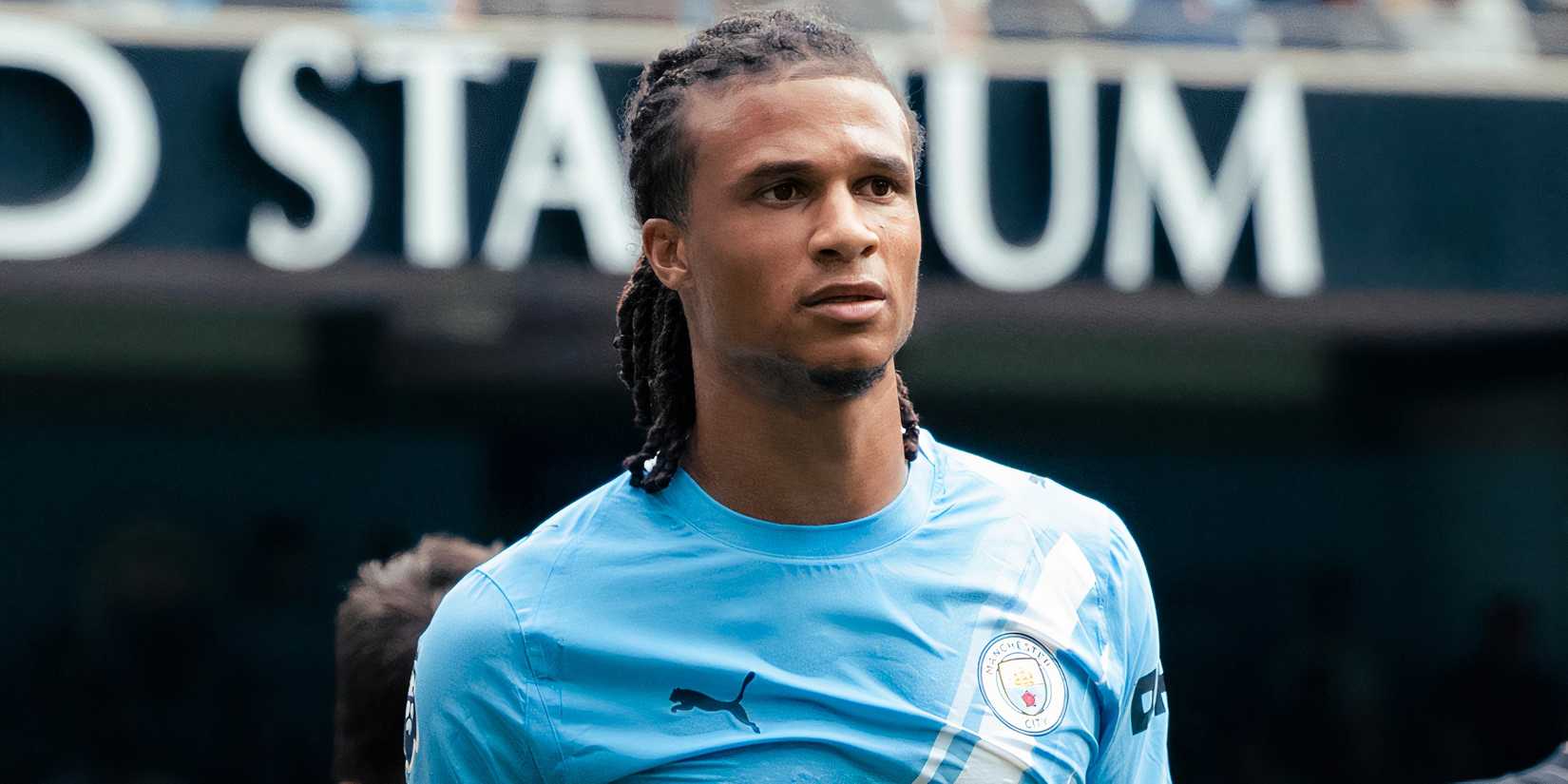 Nathan Ake in action for Manchester City