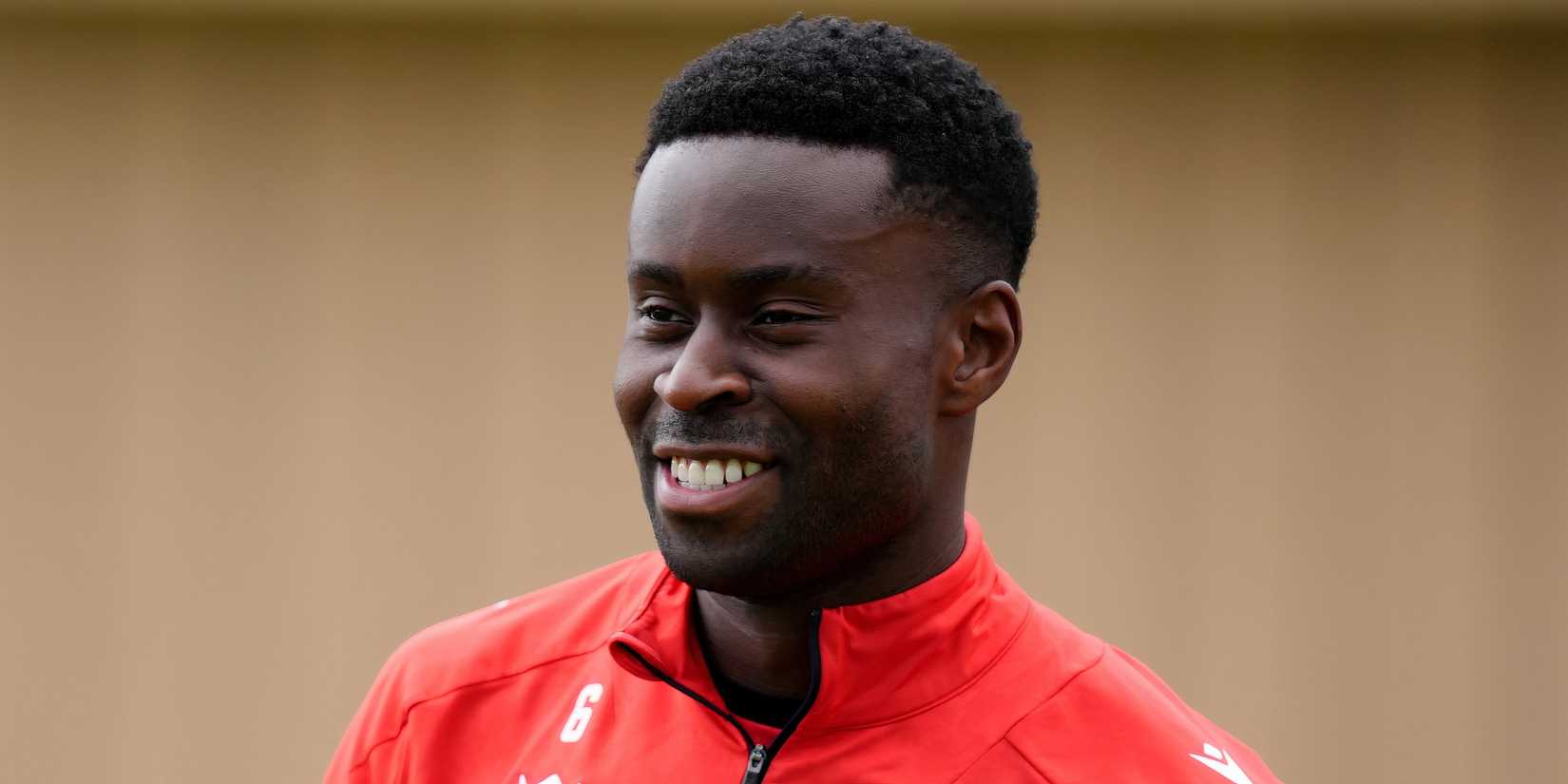 Marc Guehi during a training session with Crystal Palace