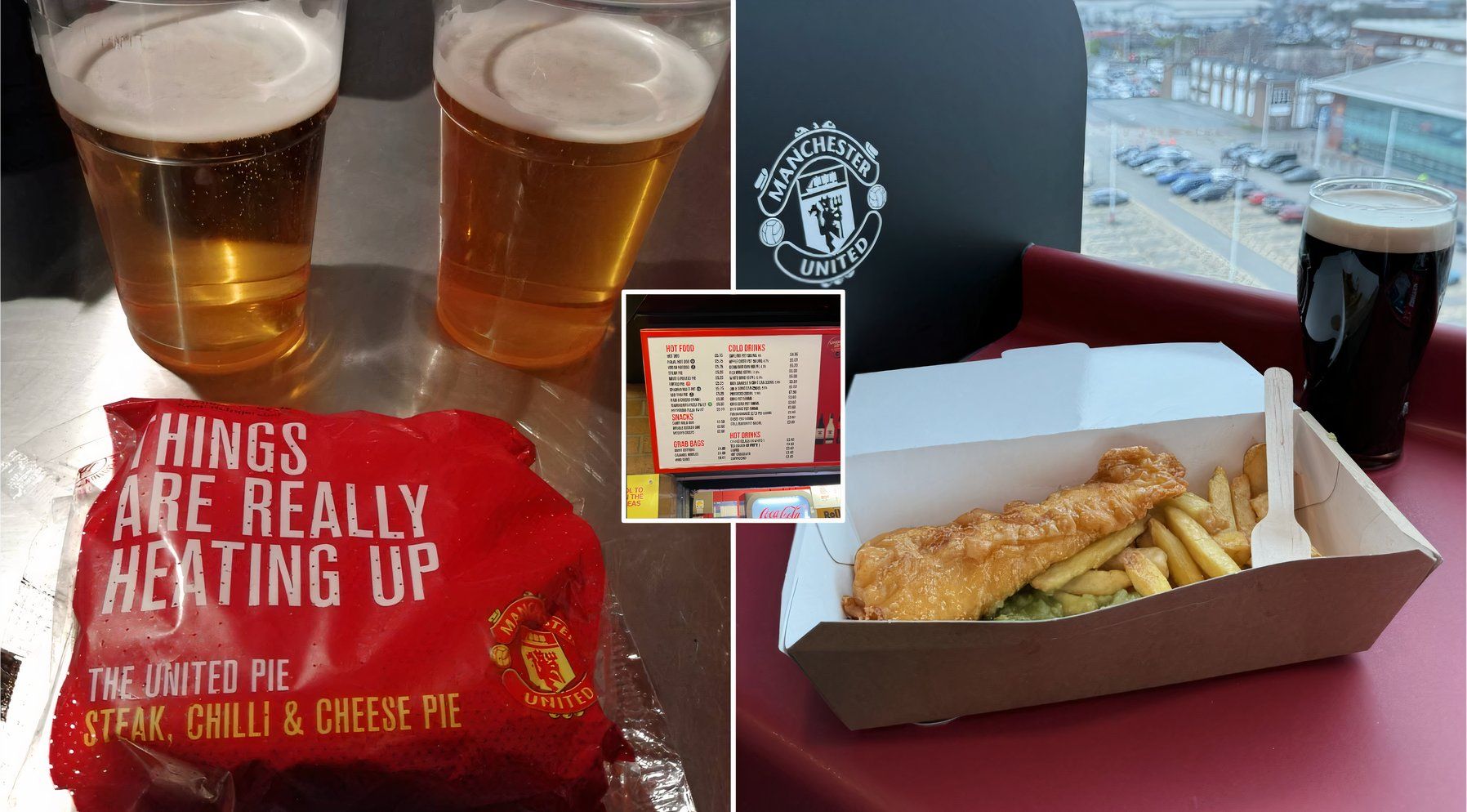 Food and Drink Prices at Manchester United's Old Trafford